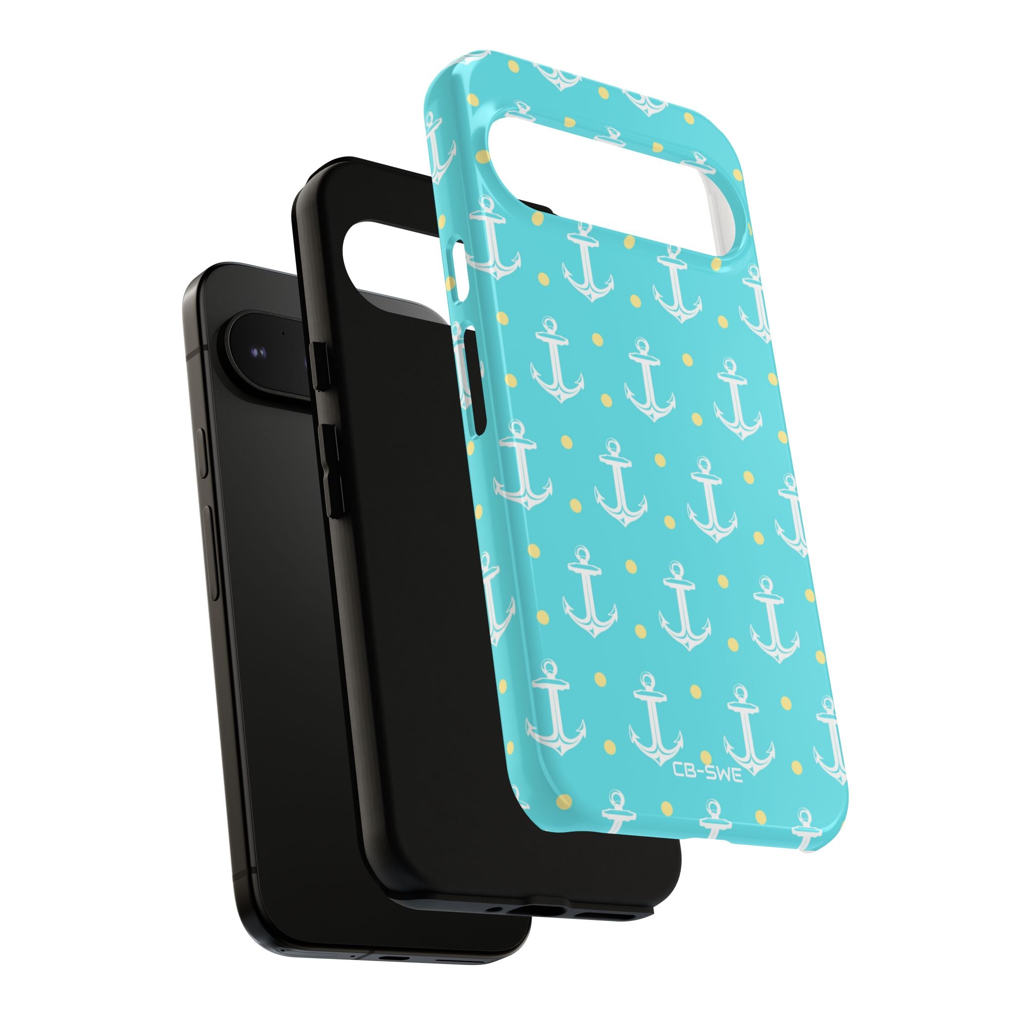 Nautical Anchors & Dots - Google Pixel Case