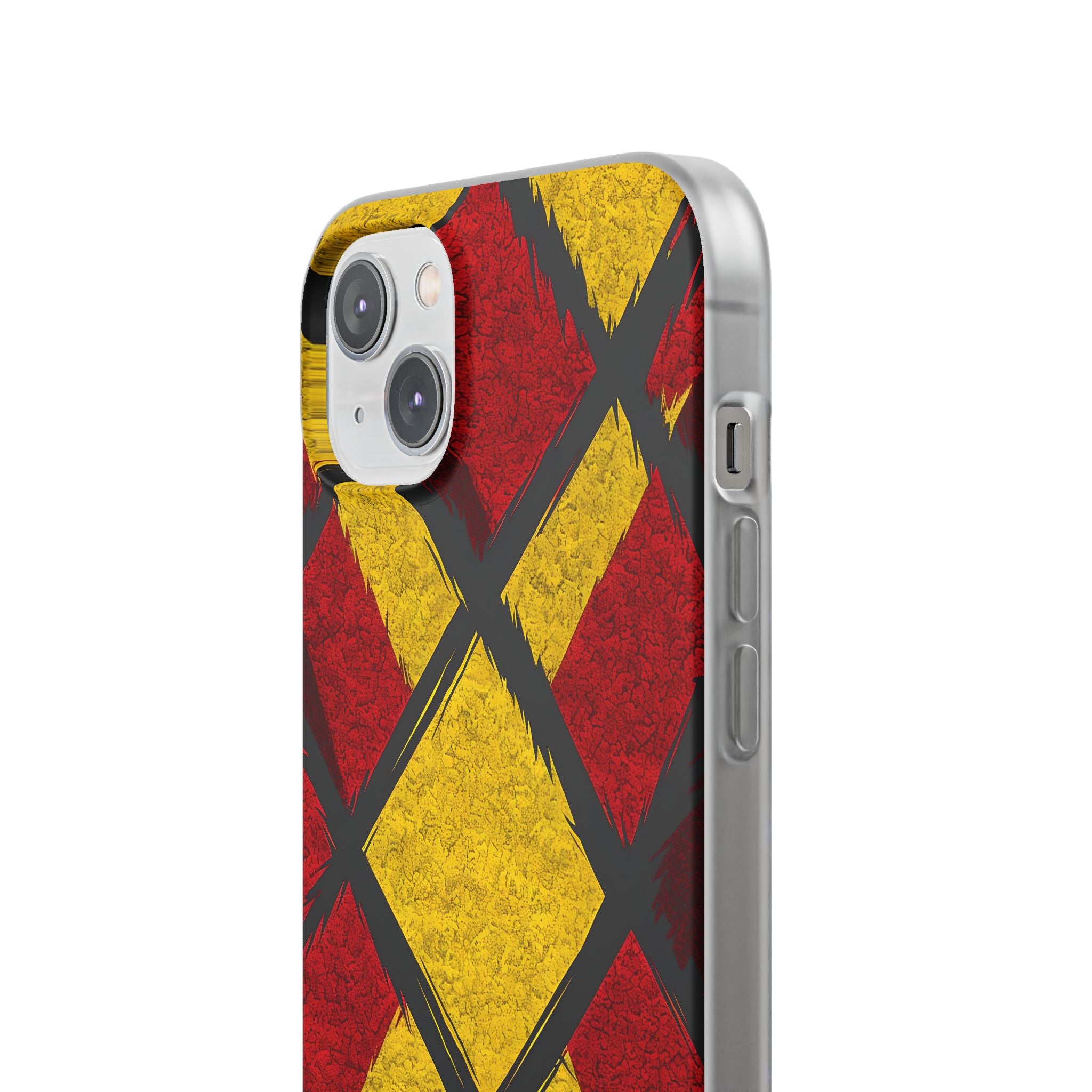 Cracked Diamond Grid iPhone 14 Plus - Soft Case