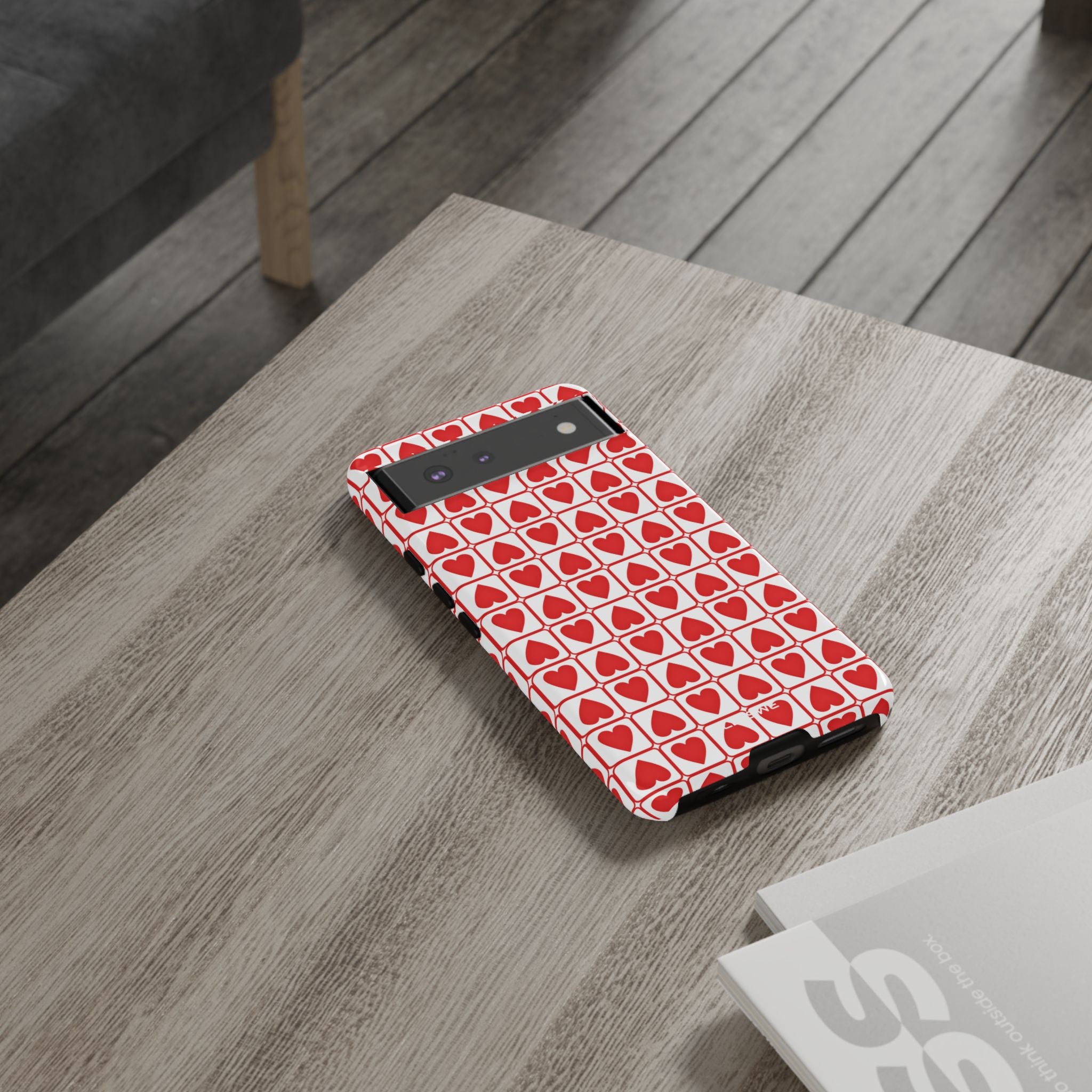 Hearts In Squares - Google Pixel Case