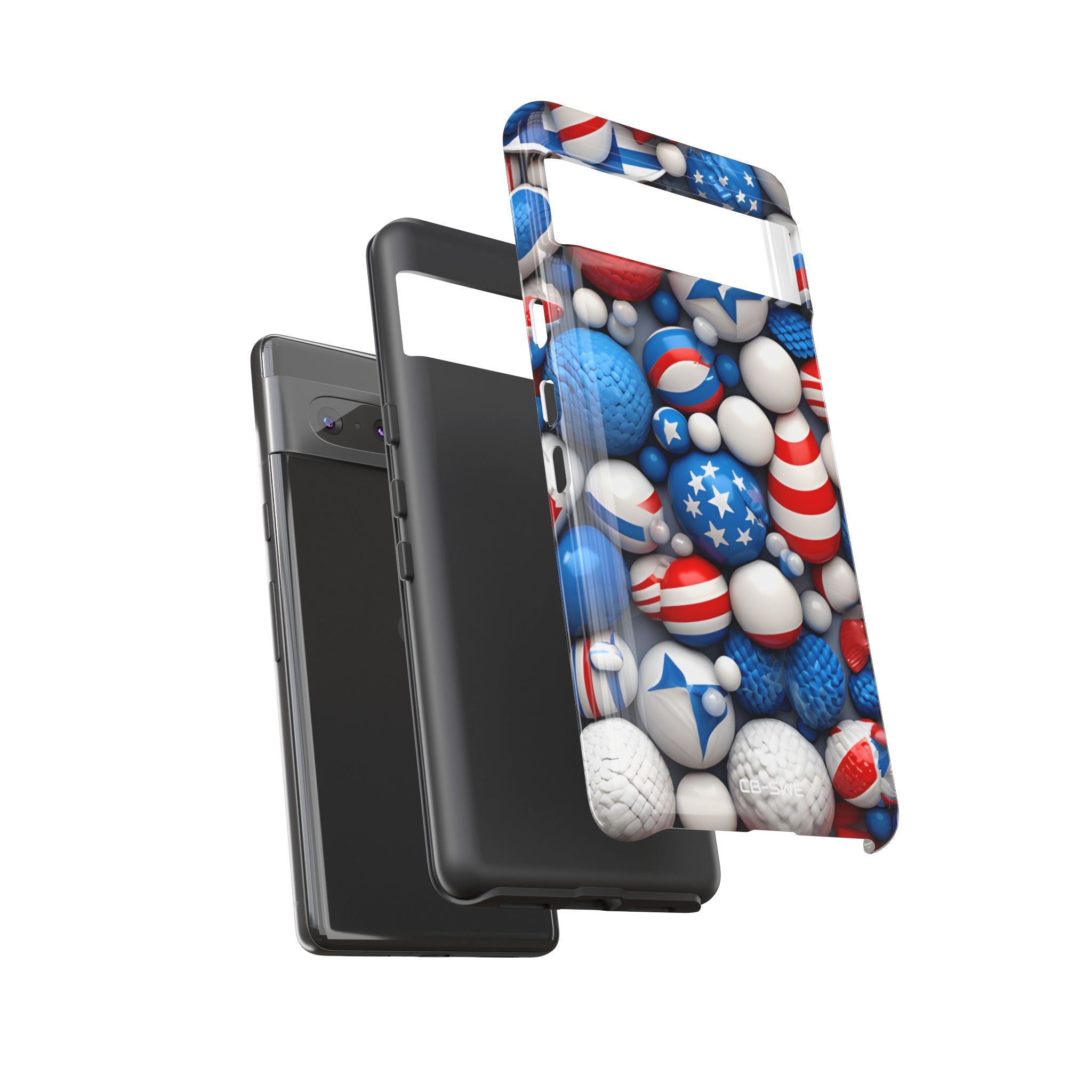 Festive Spheres Cluster - Google Pixel Case