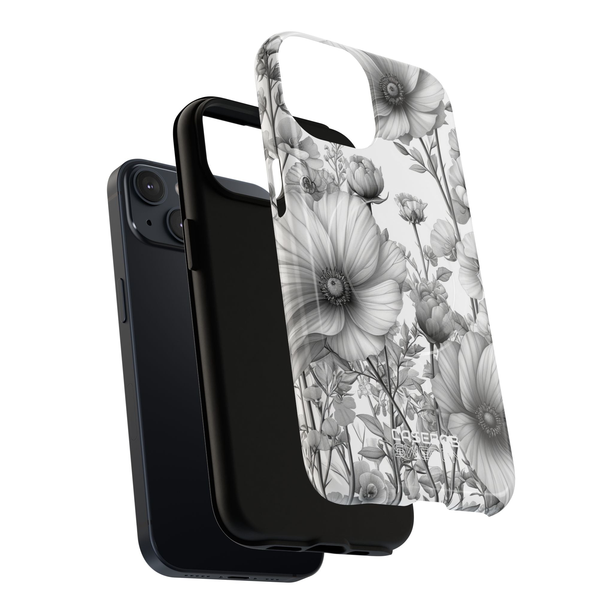 Vintage Floral Etching iPhone 14 - Tough+