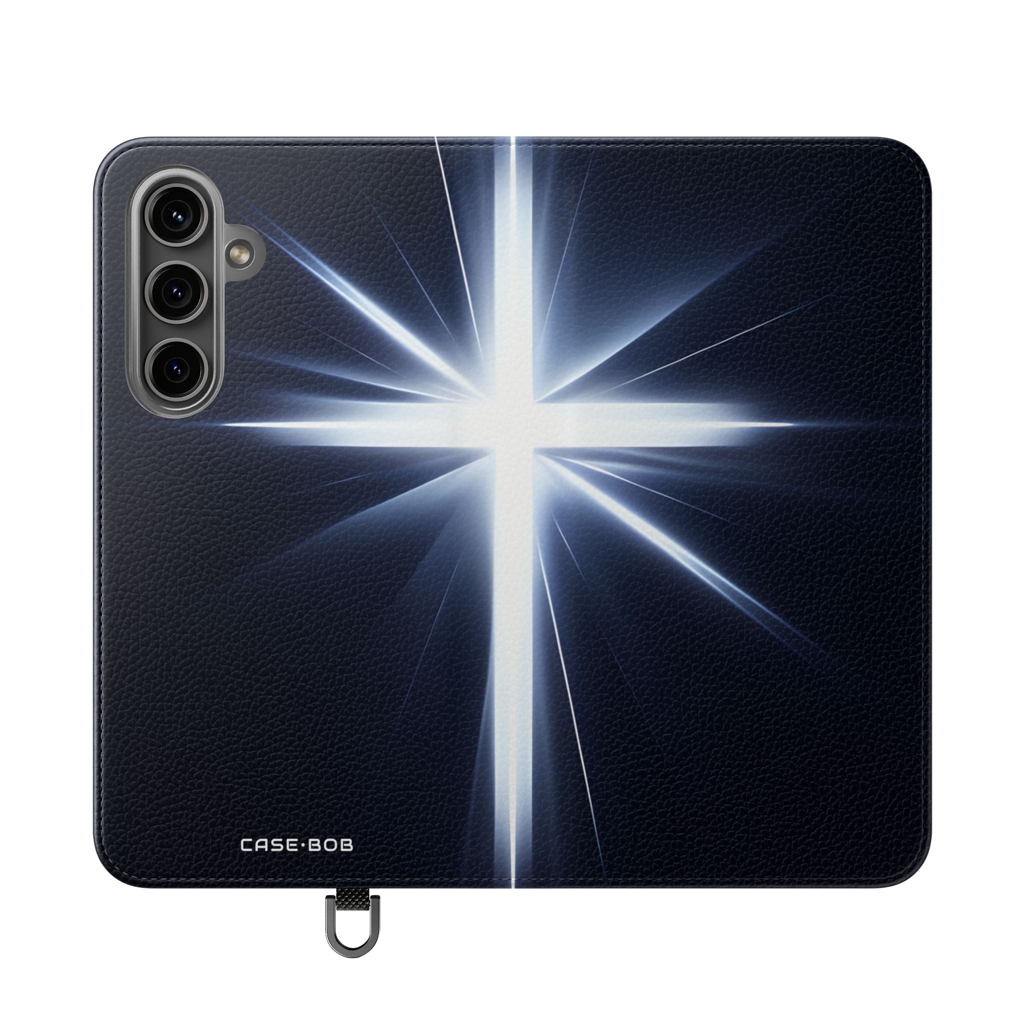 Hehkuva Crossburst - Samsung S24 Plus -lompakkokotelo