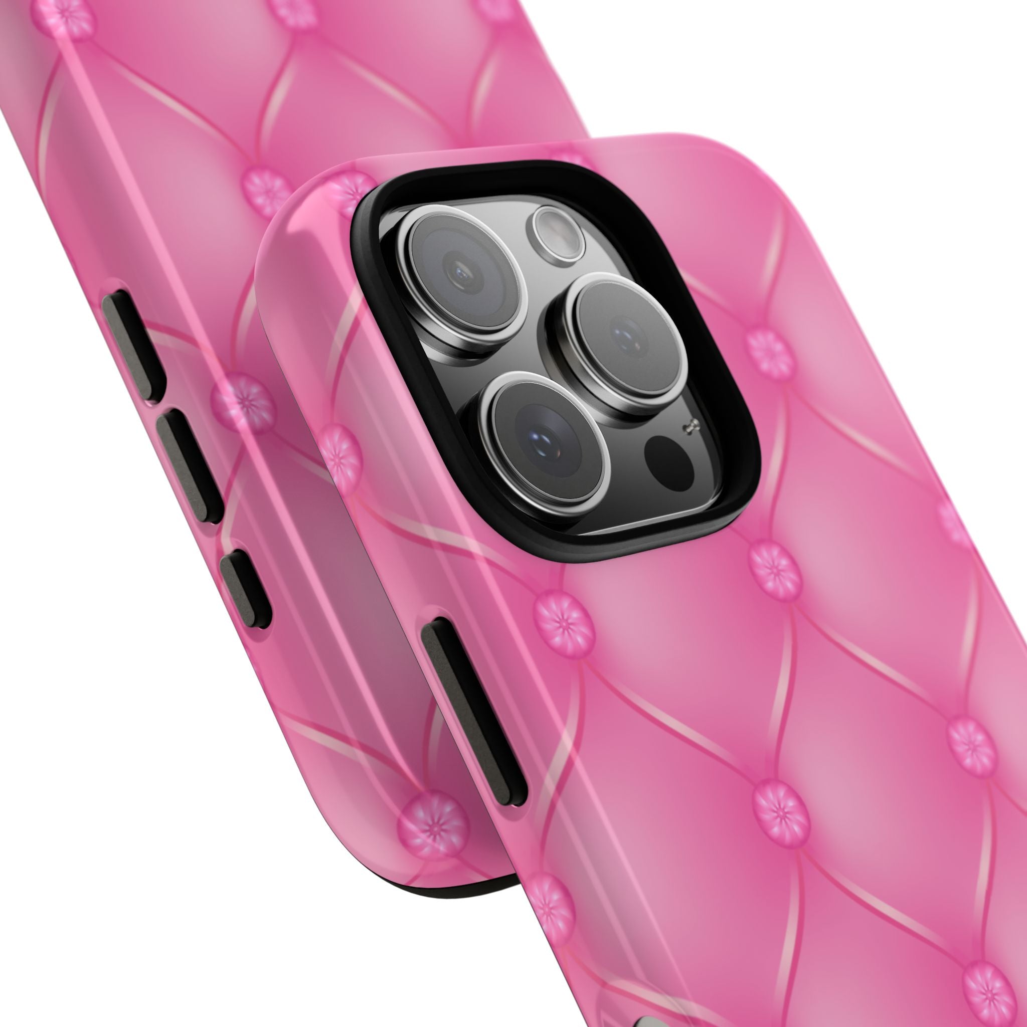 Quilted Pink Elegance - iPhone Case