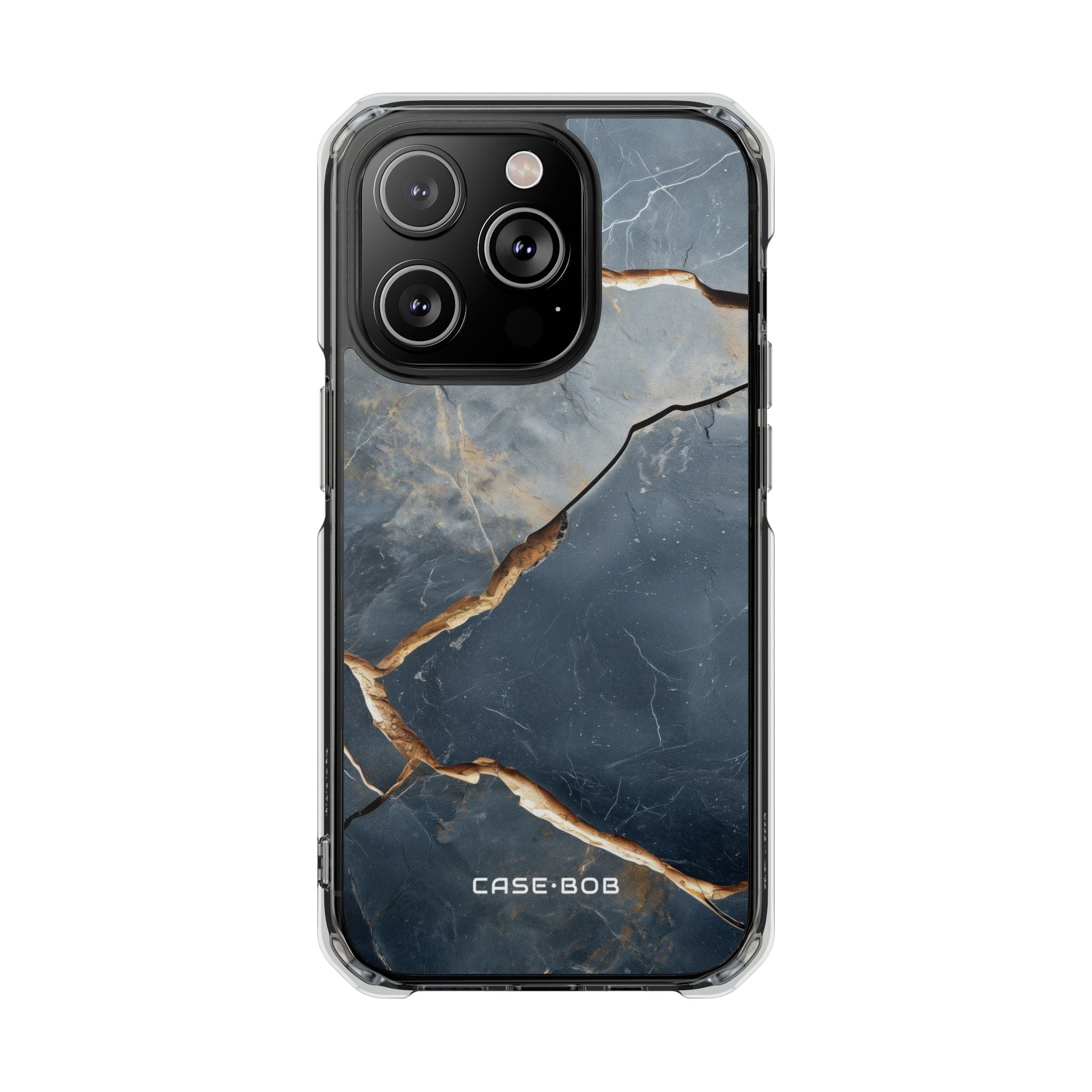 Jagged Vein Navy iPhone 14 Pro Case - Impact