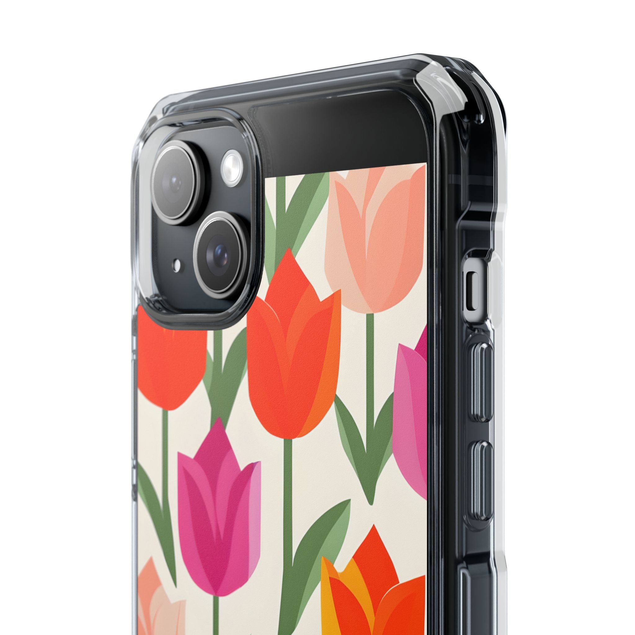 Tulip Harmony Green iPhone 15 Plus Case - Impact