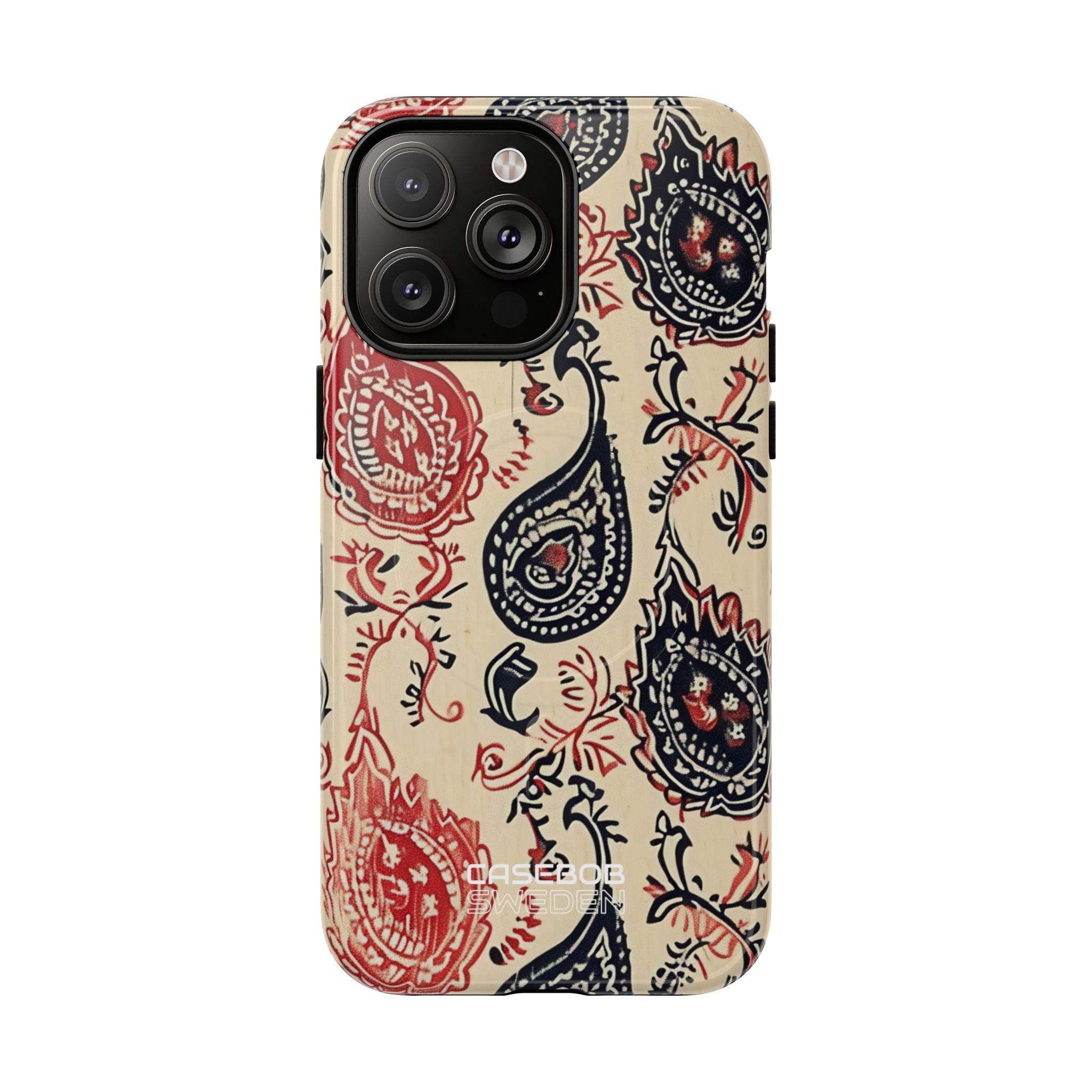 Navy Paisley Swirl iPhone 14 - Tough+