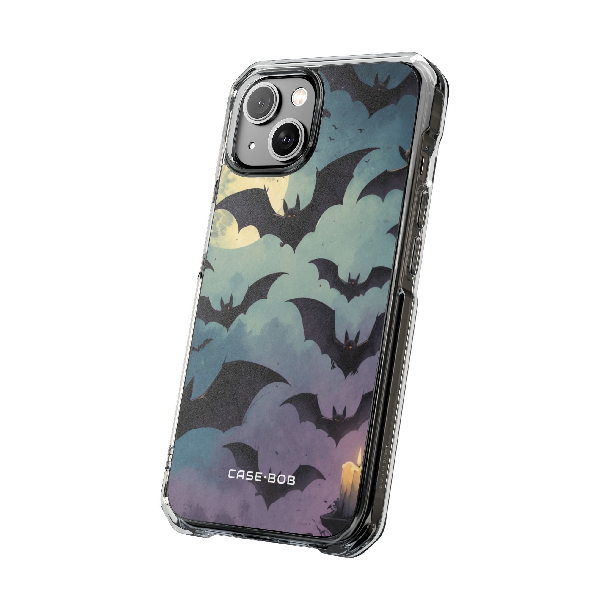 Glowing Bat Swarm iPhone 14 Case - Impact