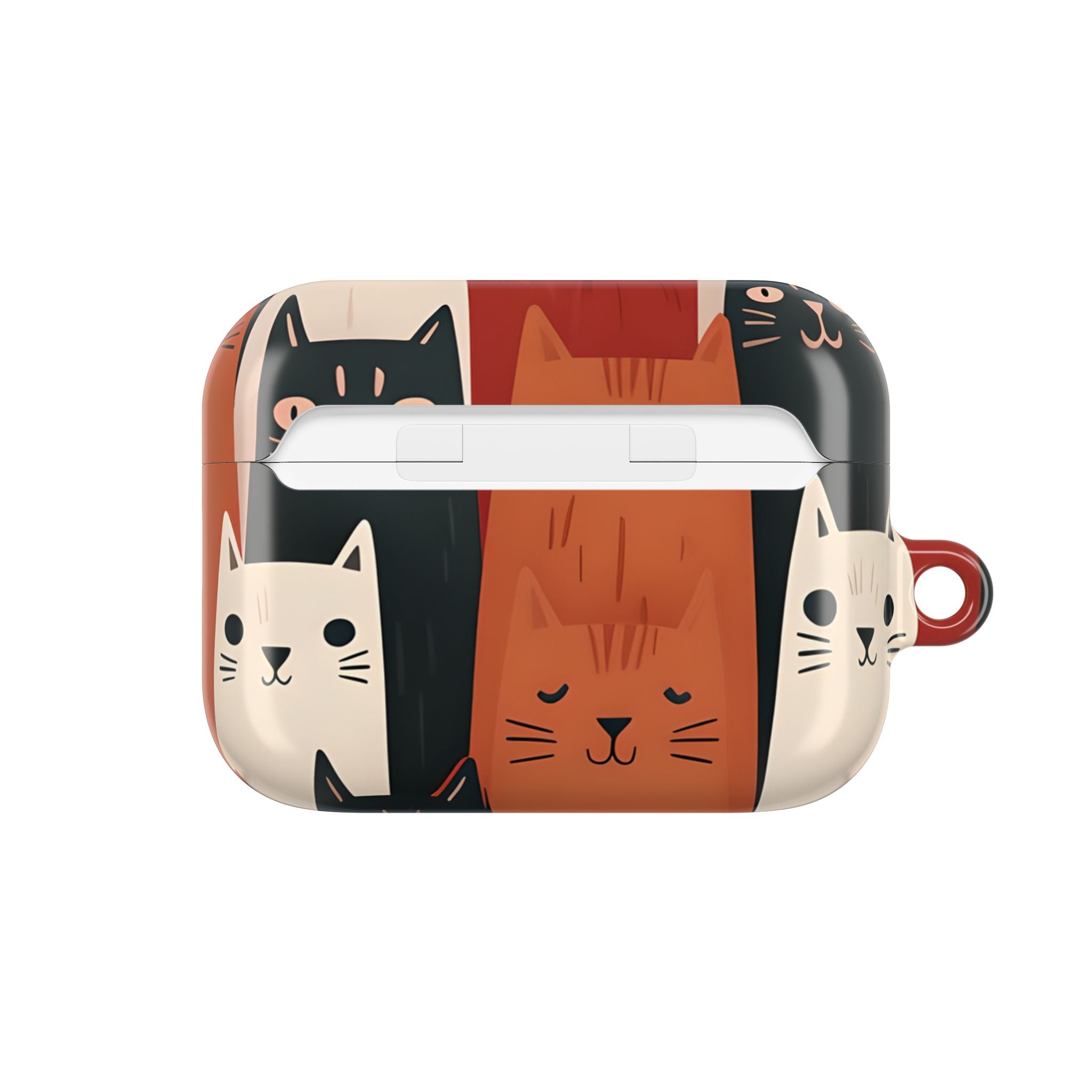 Cat Columns Orange - AirPods Case