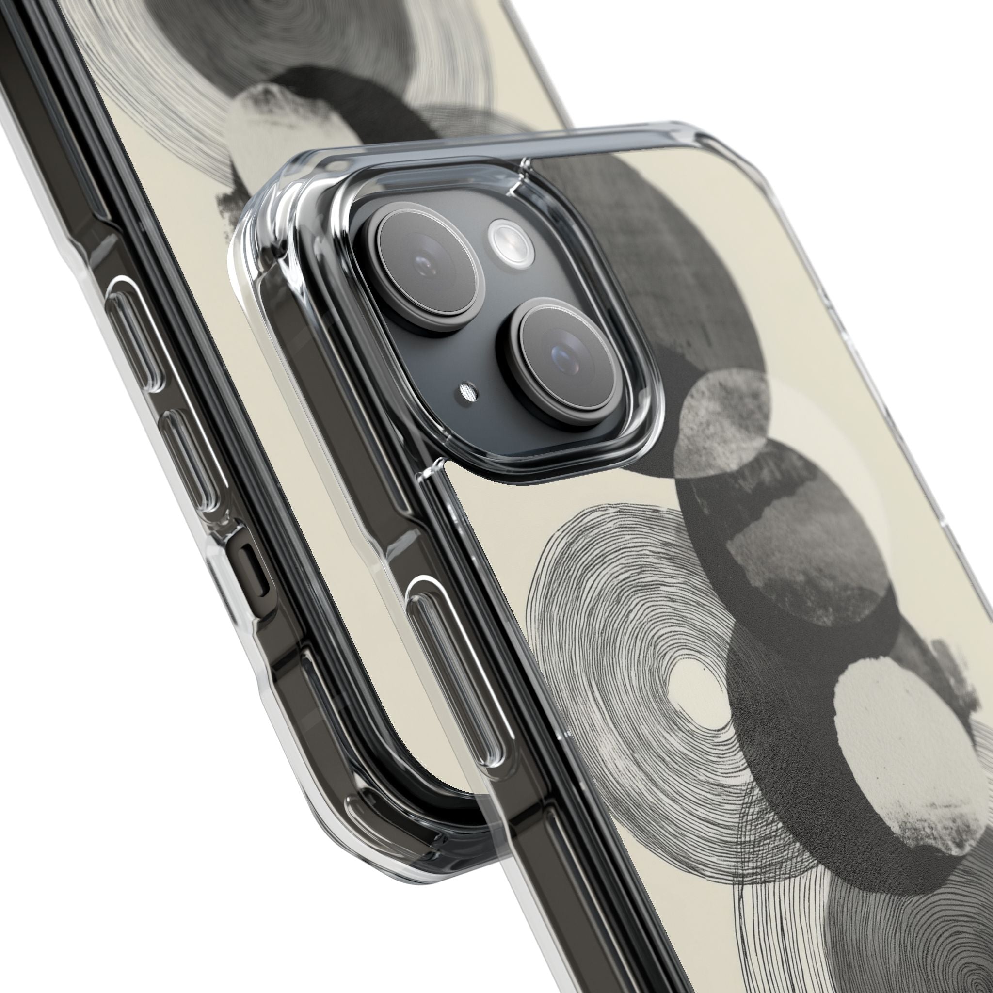 Circles Embrace Lines iPhone Case - Impact