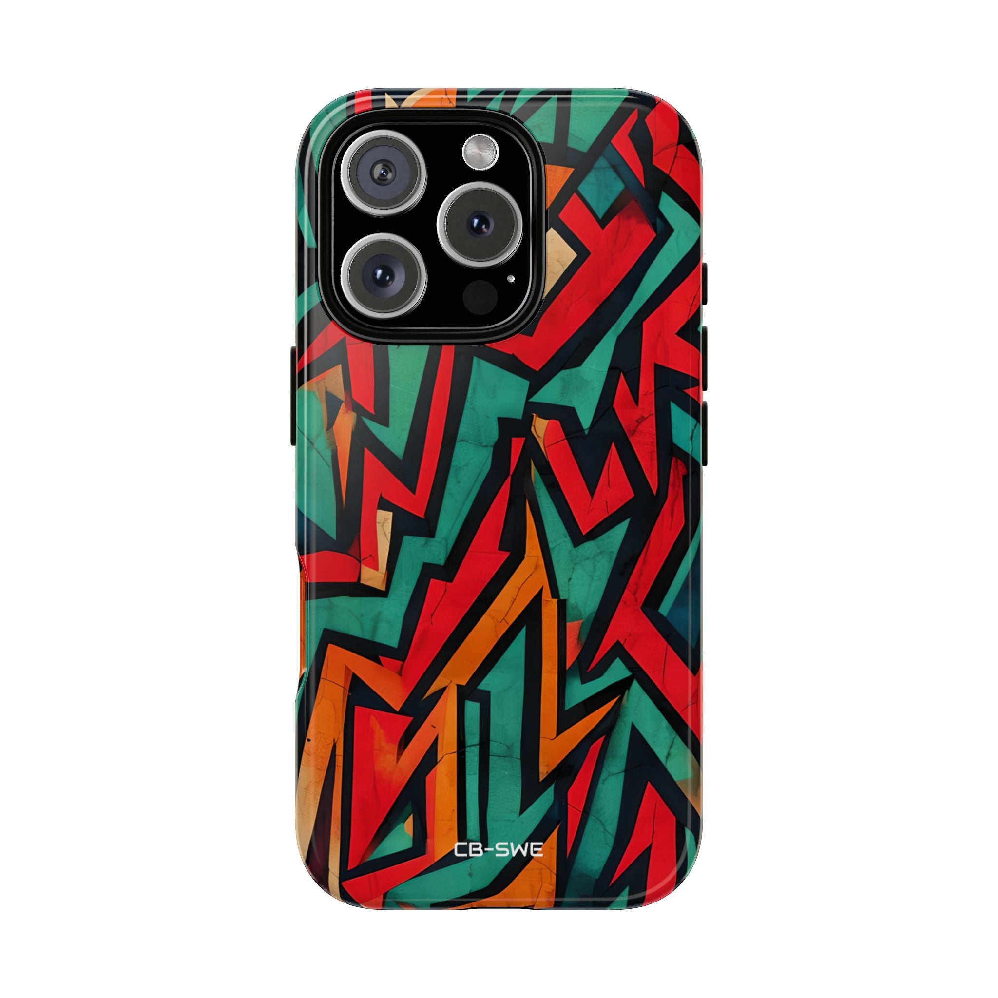 Vivid Geometry Dance - iPhone Case