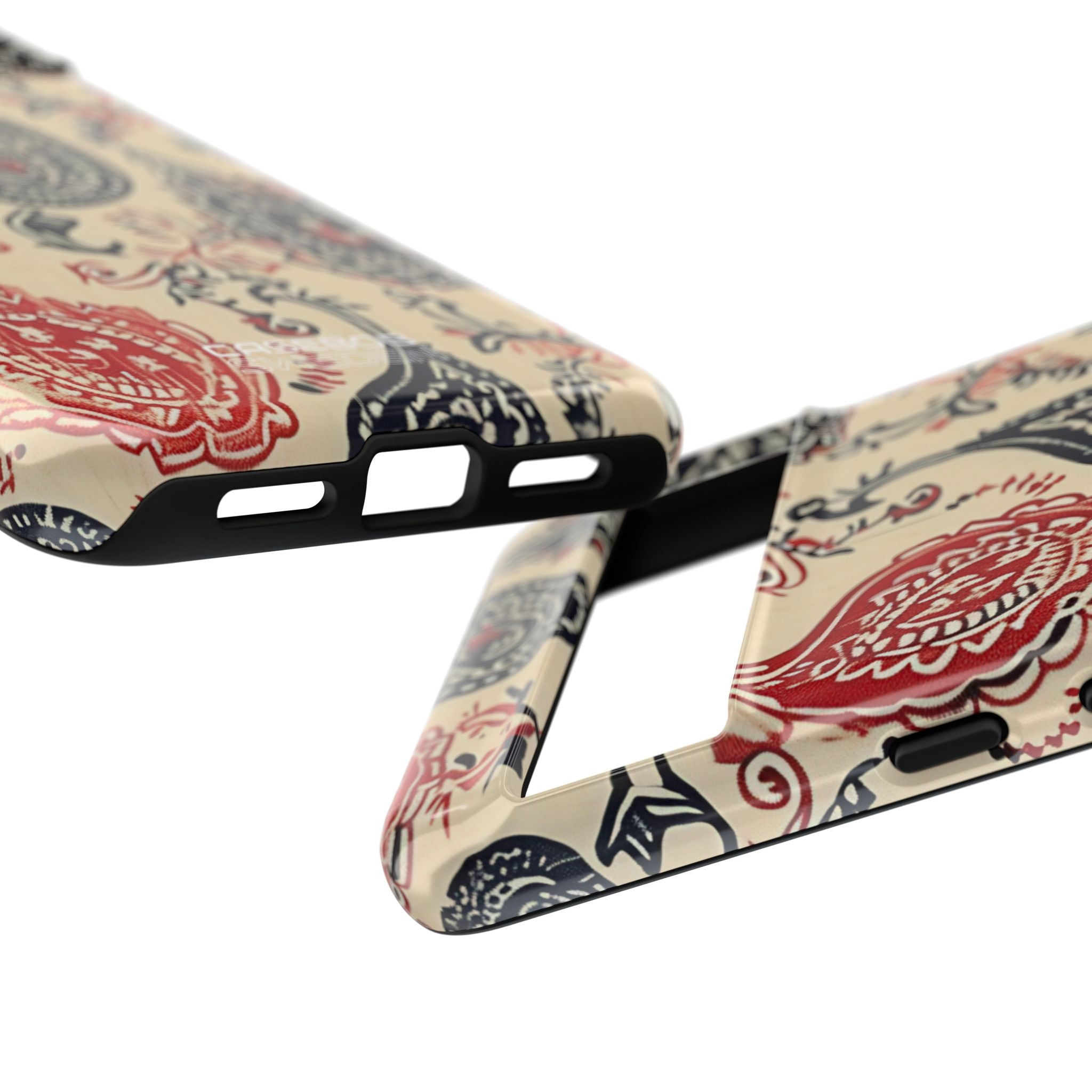 Navy Paisley Swirl Google Pixel 8 - Resistente