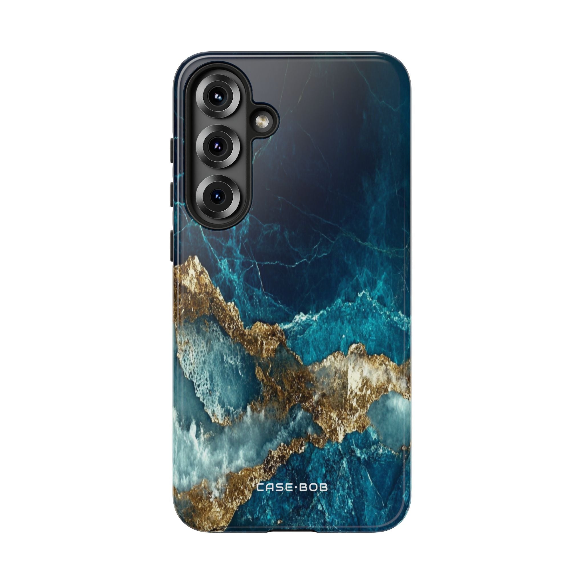 Jagged Gold Split Samsung S25 Plus Case - Tough