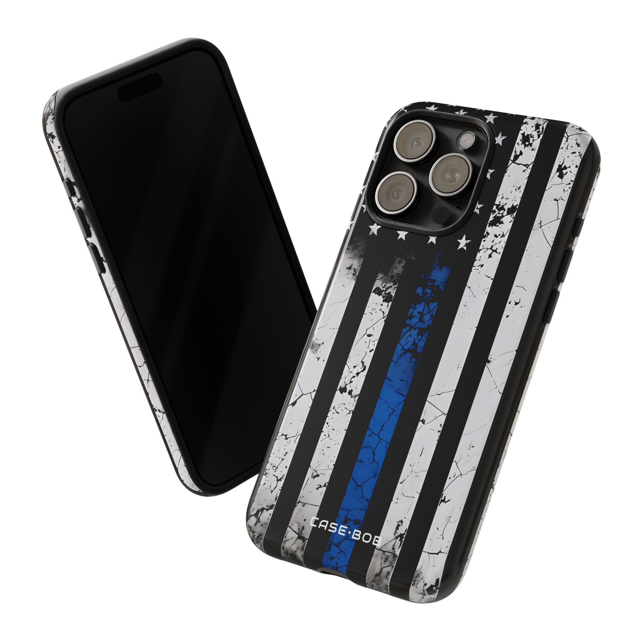 Blue Stripe Flag iPhone 15 Pro Max Case - Tough