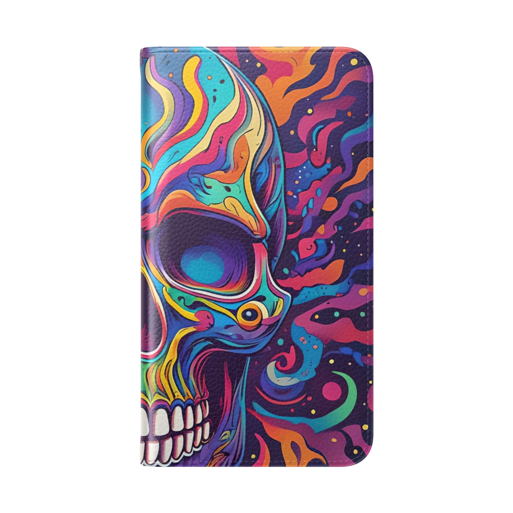Psychedelic Skull - Samsung S23 Case - Wallet