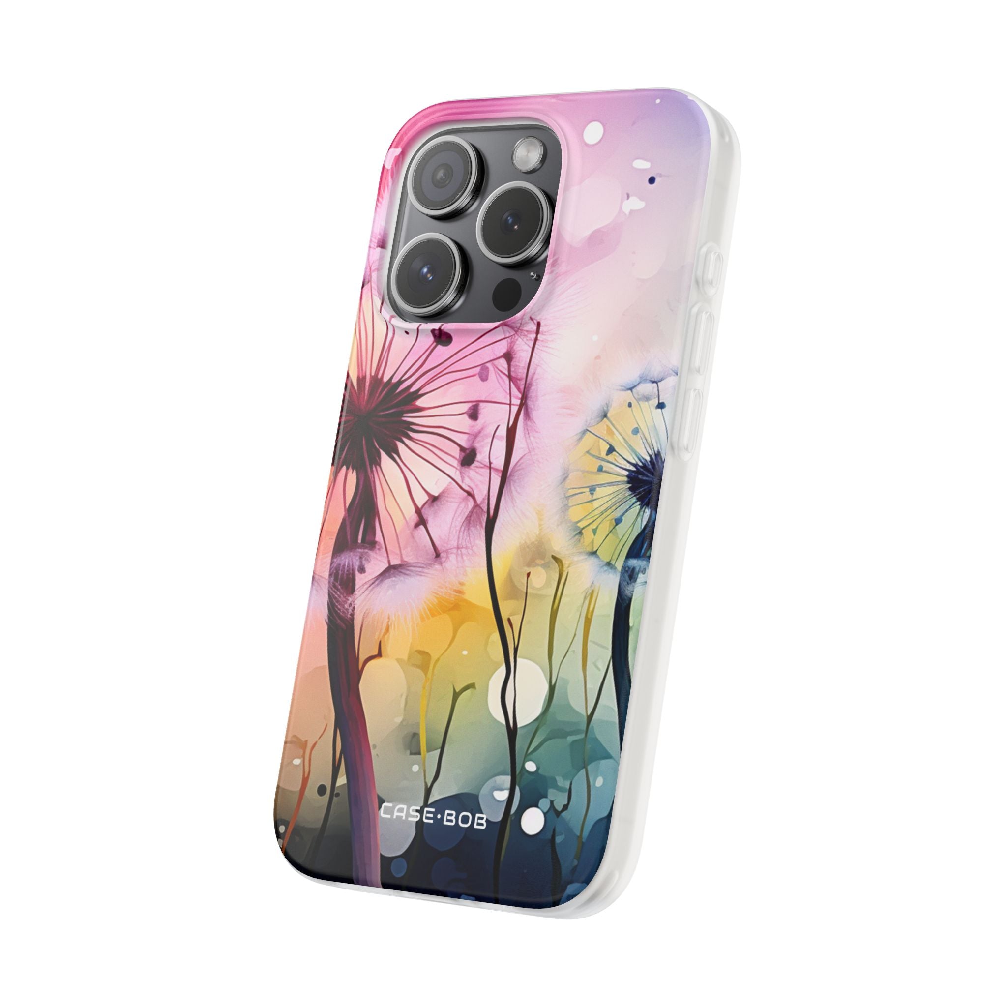 Dandelion Glow iPhone 15 Pro Case - Soft