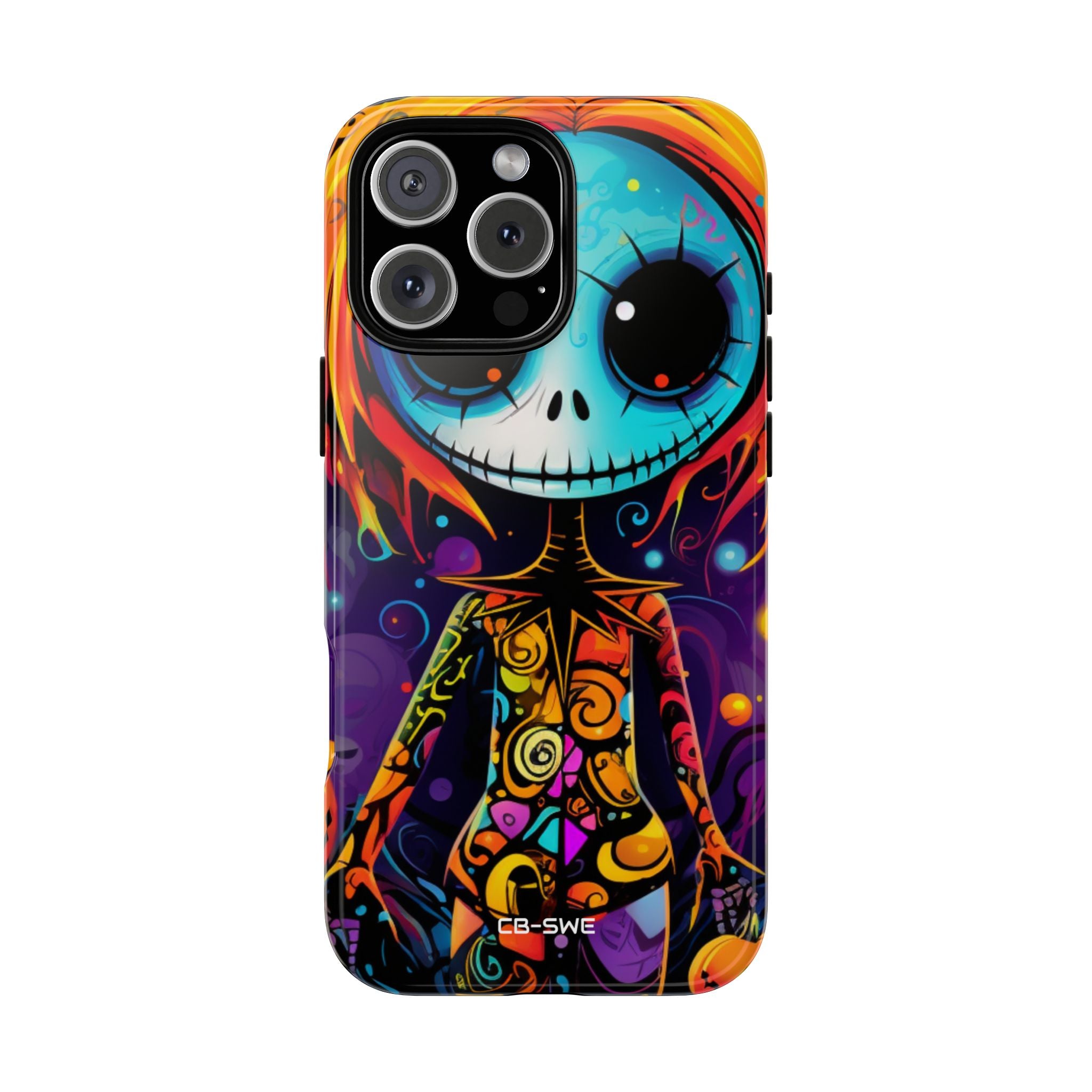 Skeletal Figure Laughs - iPhone Case