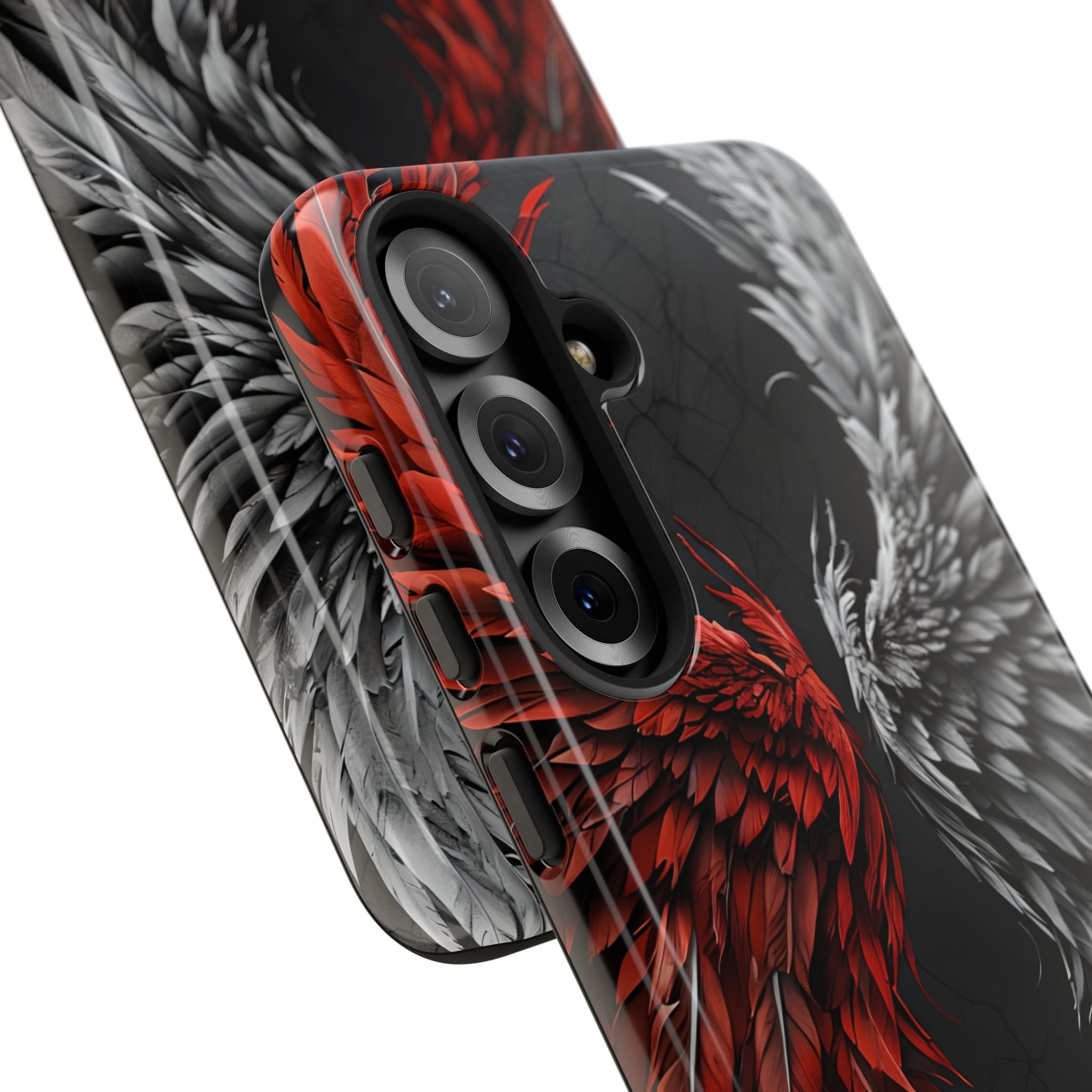 Crimson White Wings Samsung S25 Plus Case - Tough