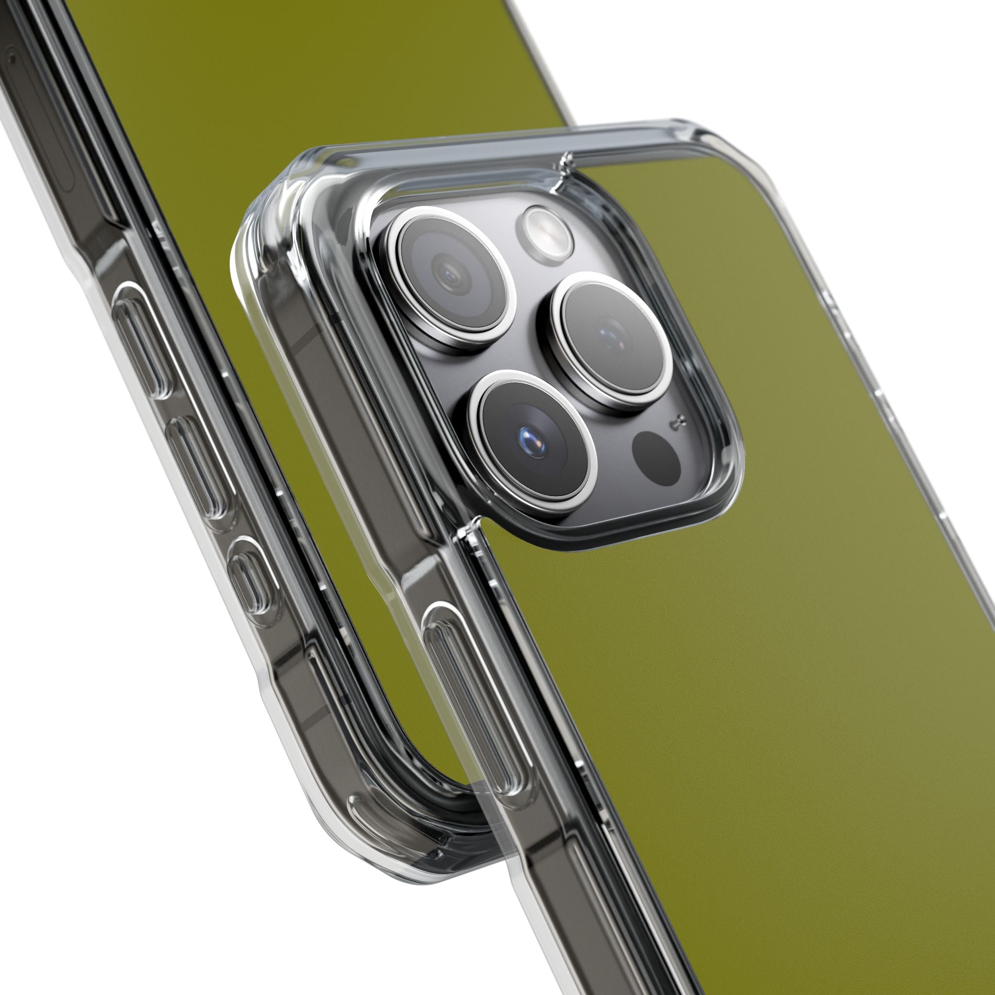 Olive Green iPhone 15 - Impact Clear+