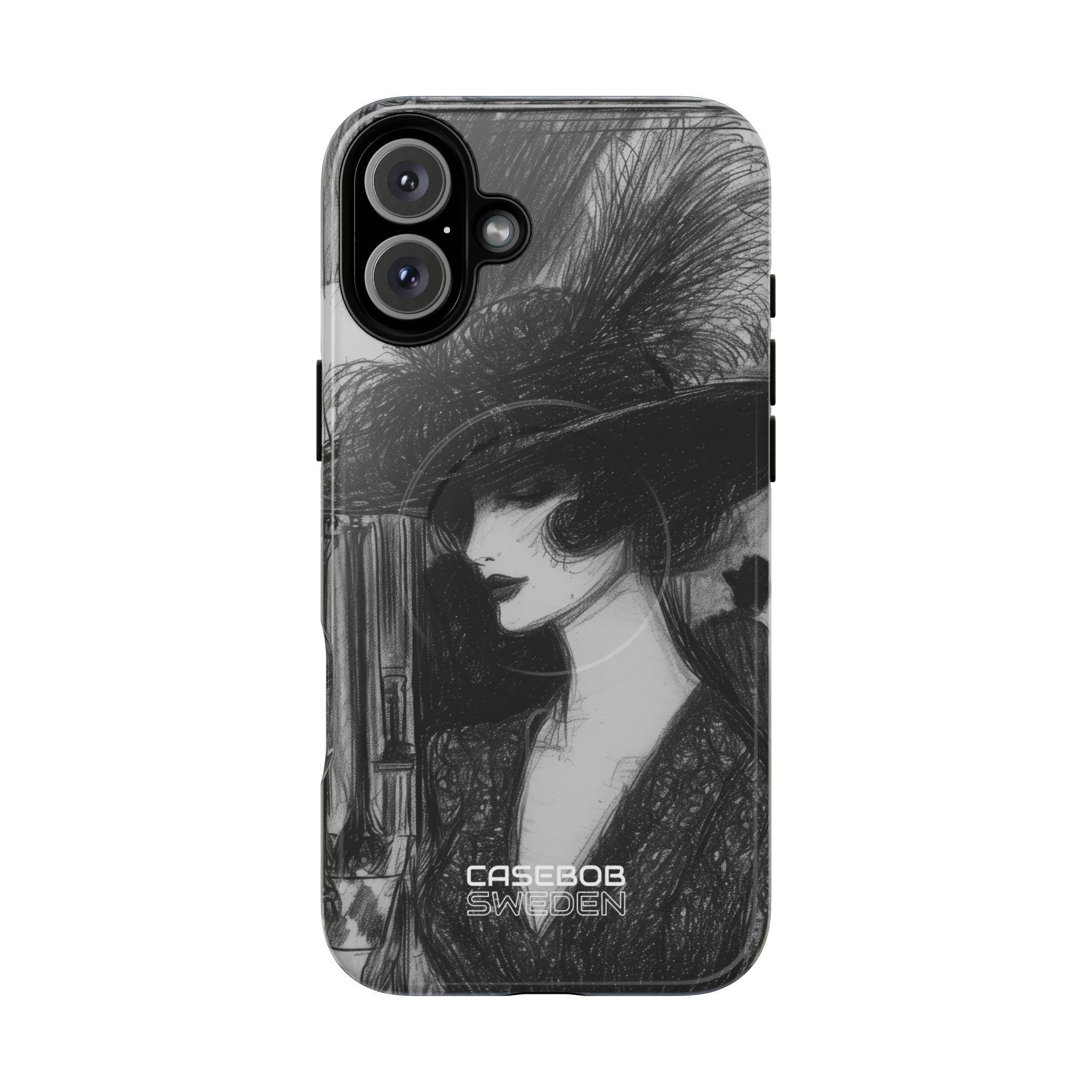 Vintage Feather Elegance iPhone 16 - Tough+