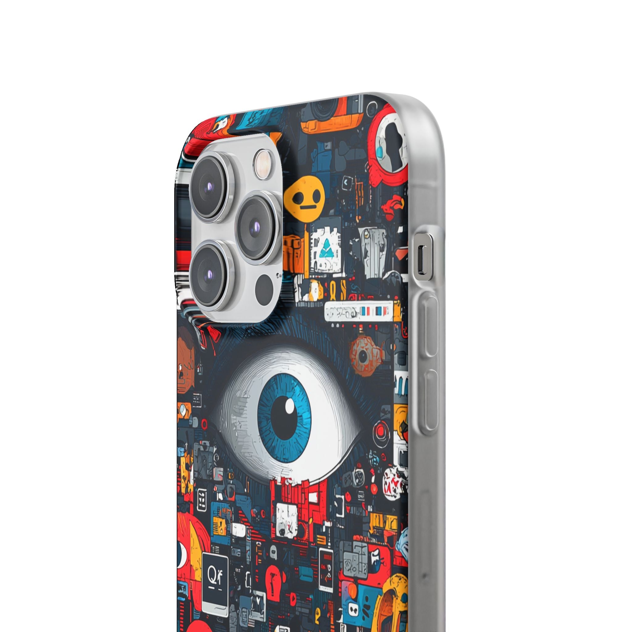 Digital Eye Blue iPhone 14 Pro Max Case - Soft