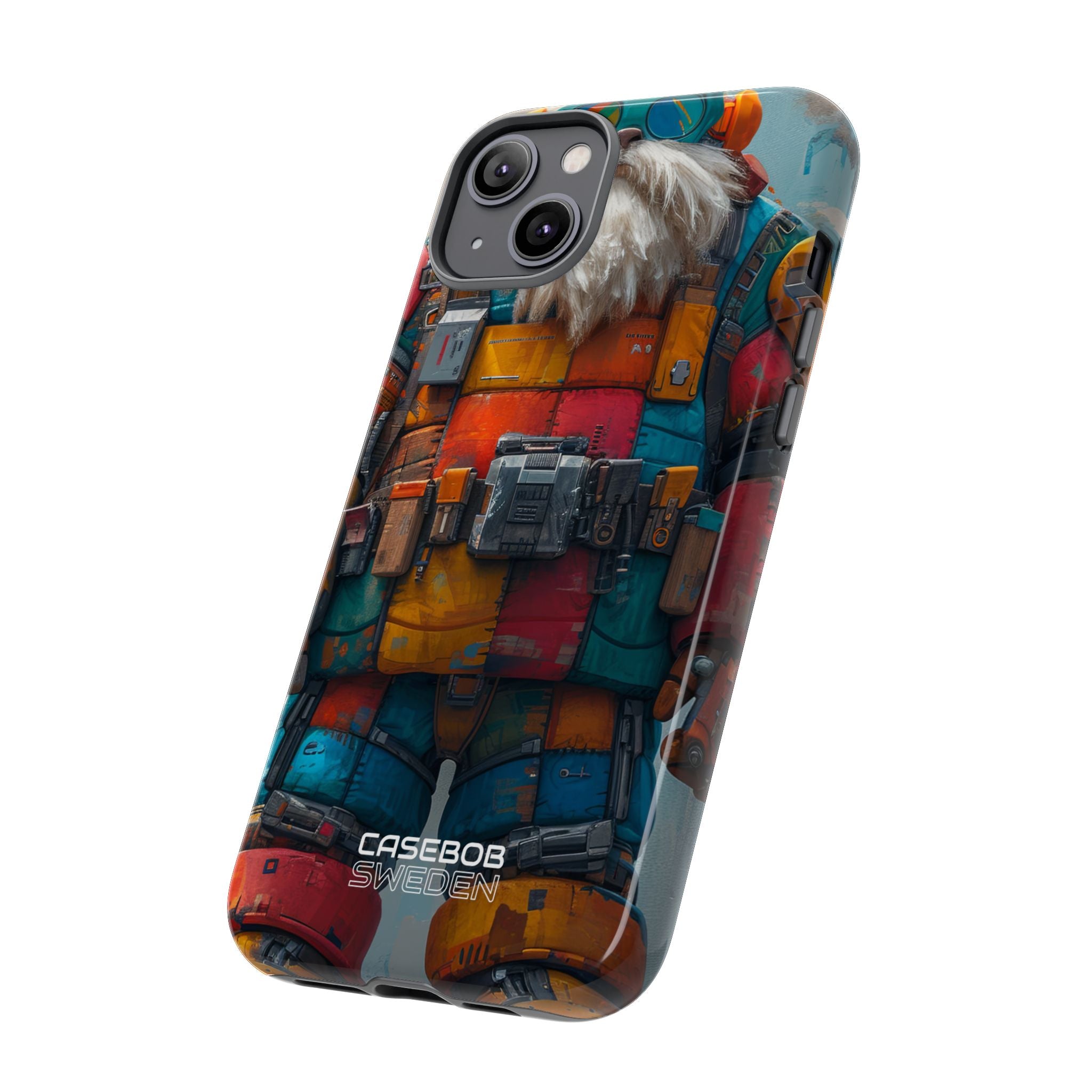 Whimsical Robot Wanderer iPhone 14 - Tough