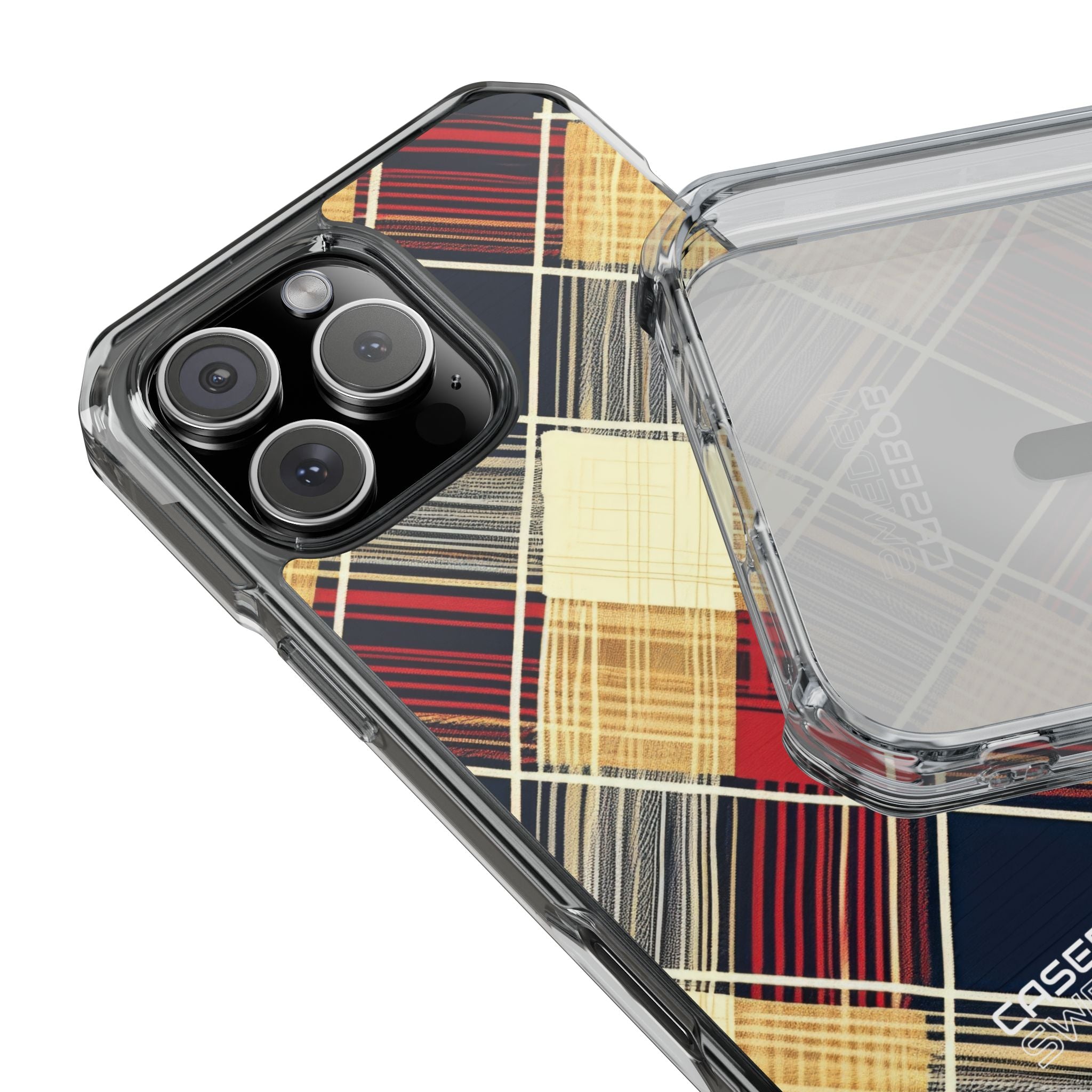 Plaid Diamond Tapestry iPhone 16 - Impact Clear+