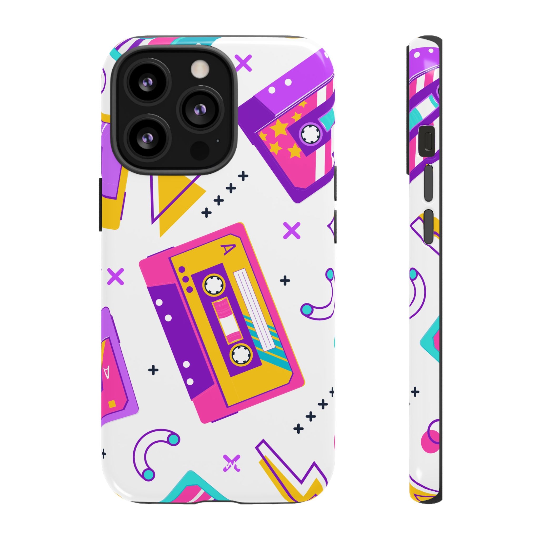 Retro Cassette Chaos - iPhone Case