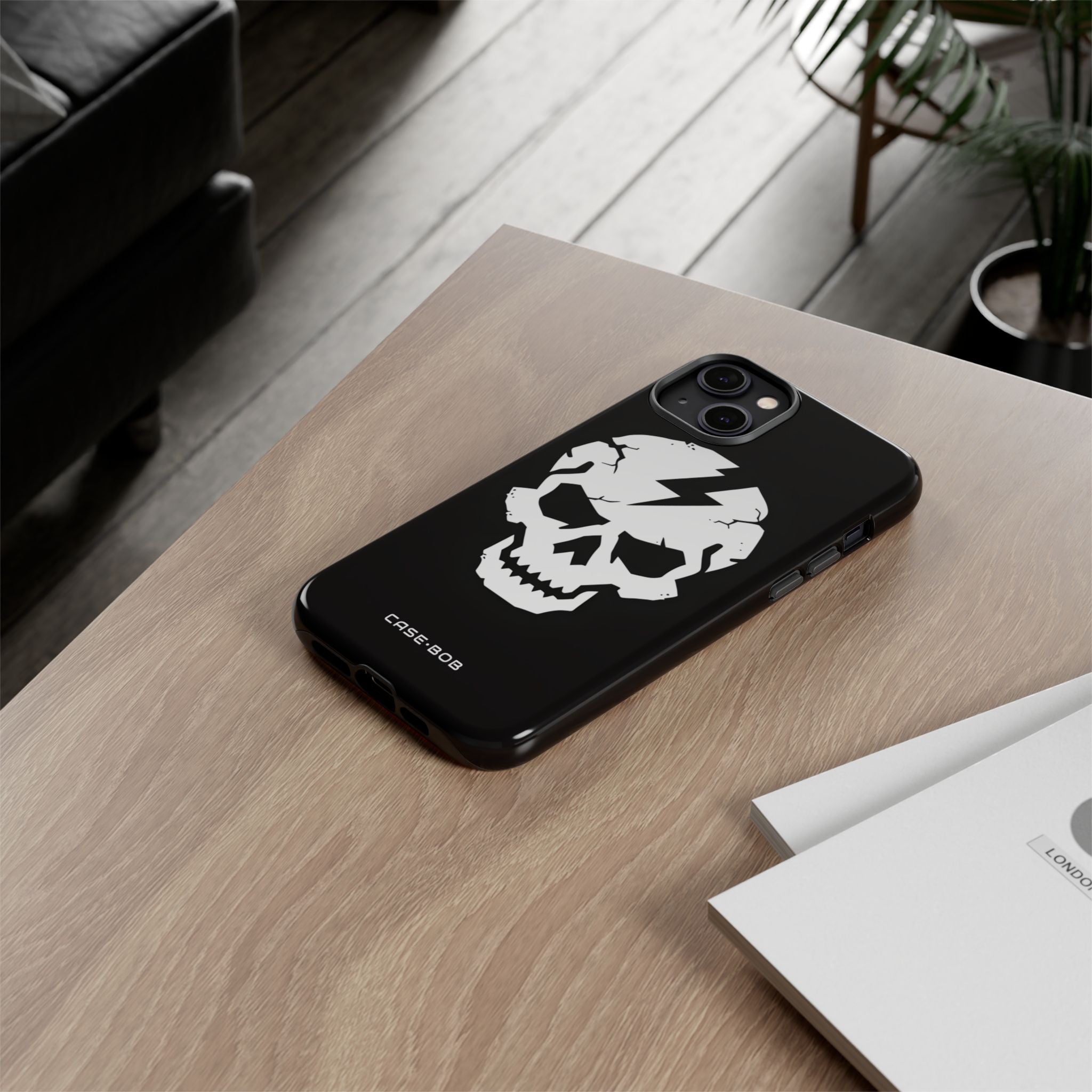 Lightning Skull iPhone 14 Plus Case - Tough