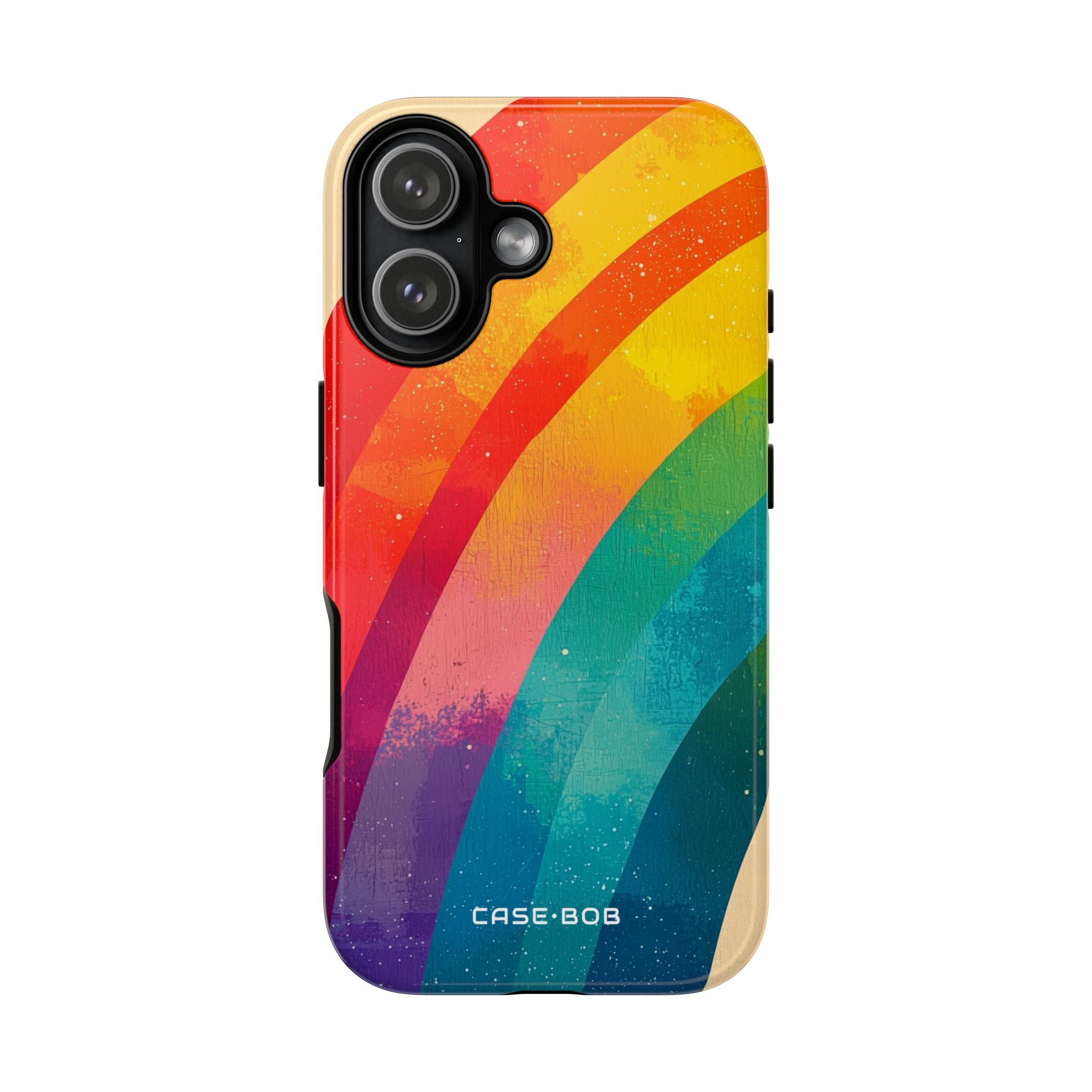 Textured Rainbow Arc iPhone 17 Case - Tough
