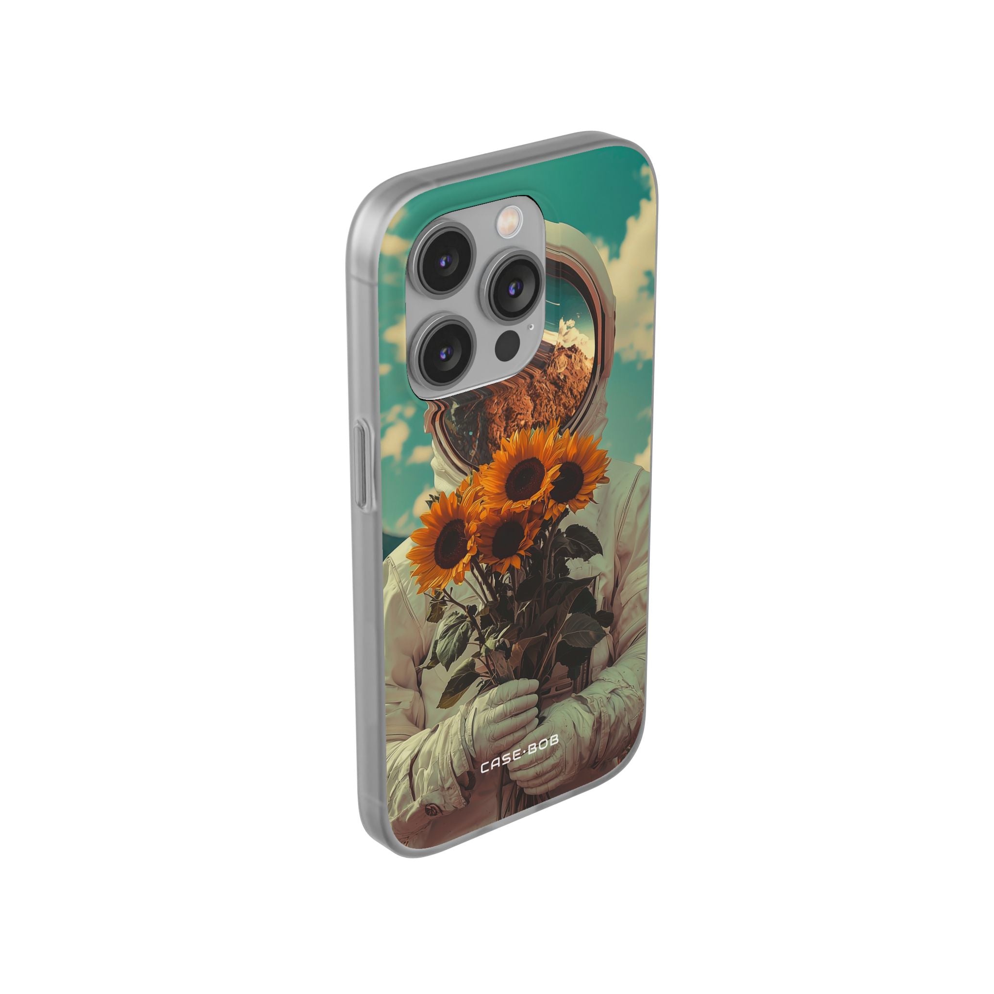 Sunflower Astronaut iPhone 14 Pro Case - Soft