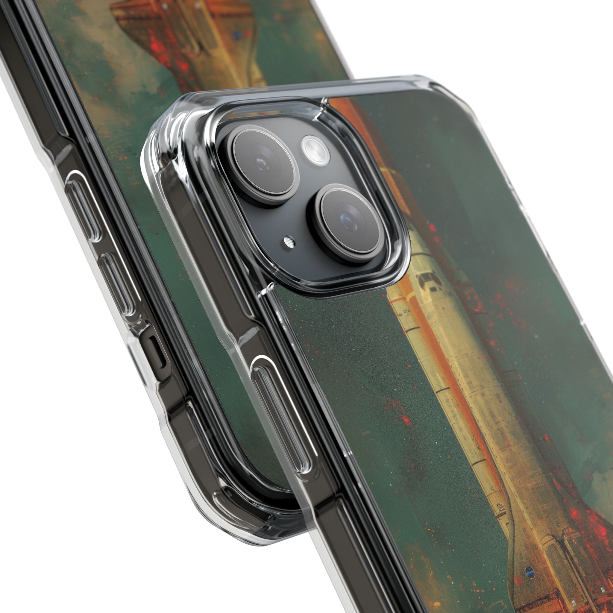 Cosmic Shuttle Ascent iPhone 15 - Impact Clear+