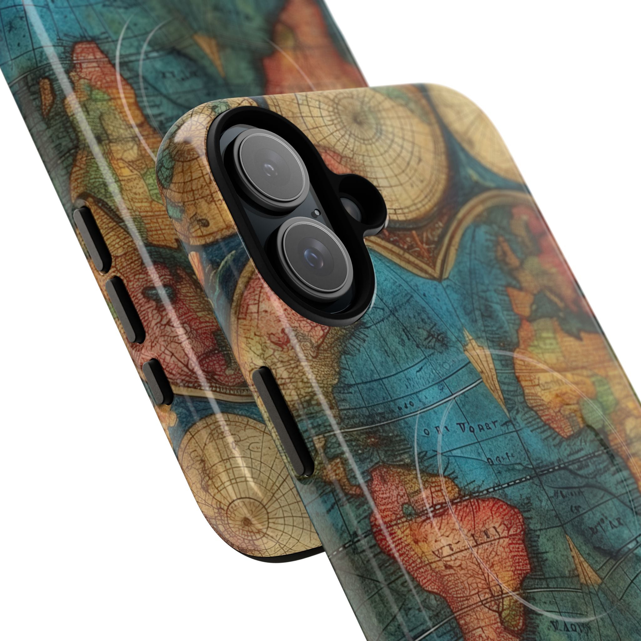 Vintage World Map iPhone 16 - Tough+