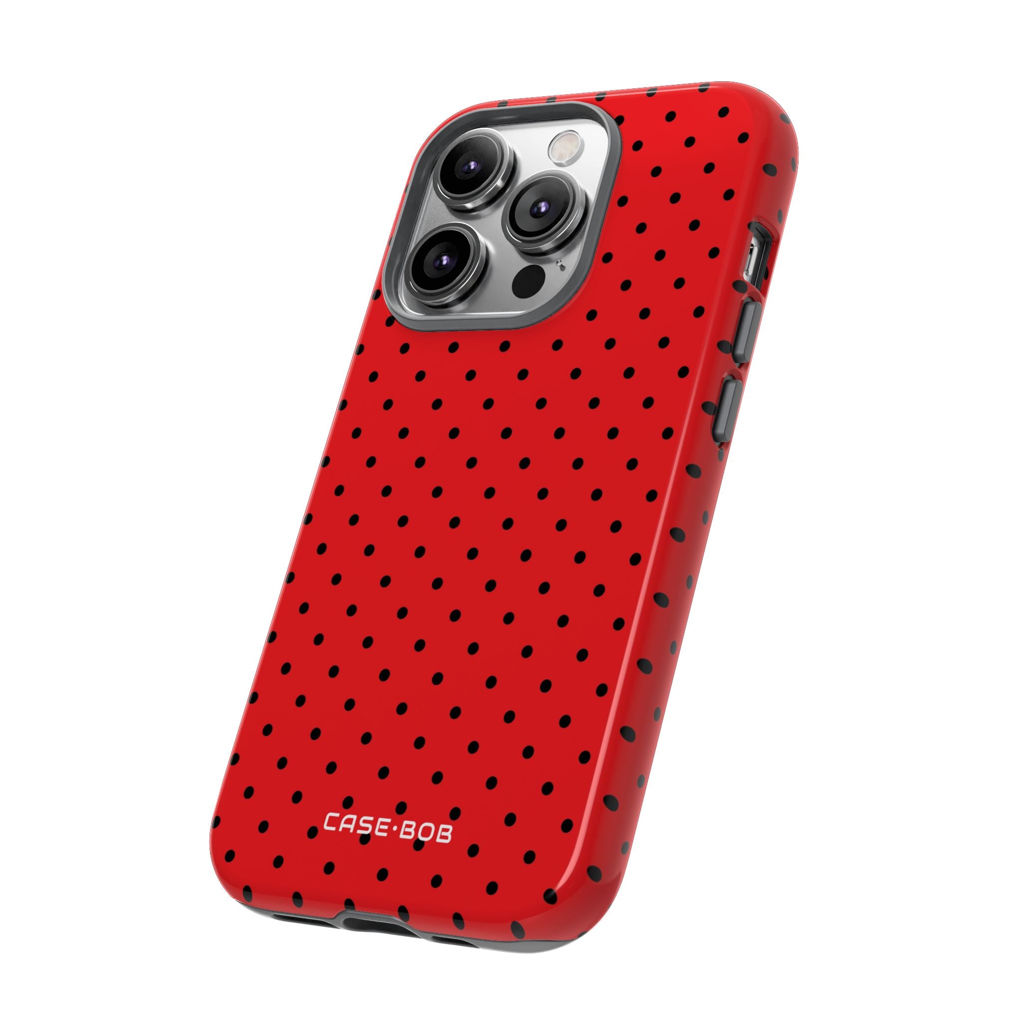 Crimson Dot Matrix iPhone 14 Pro Case - Tough