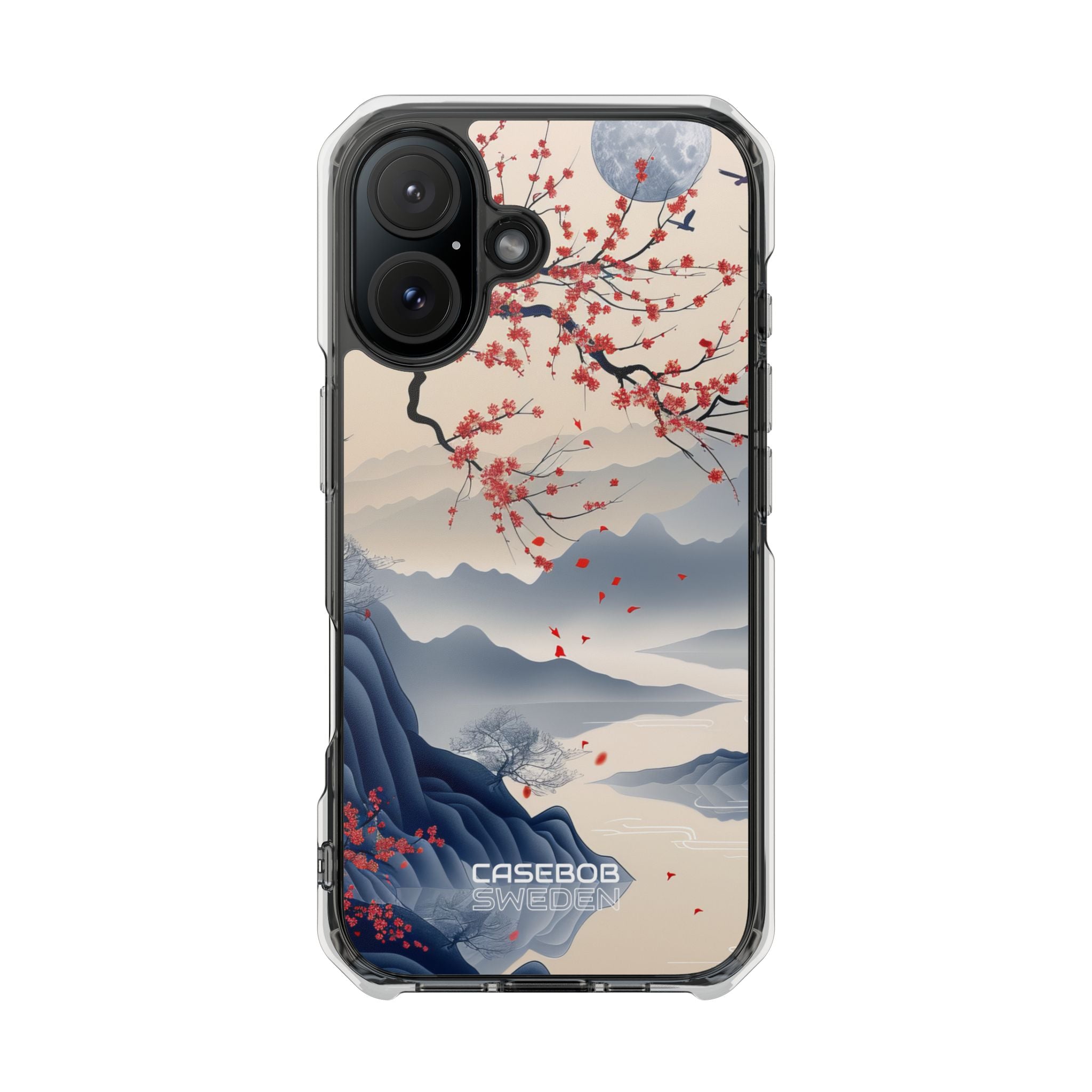 Moonlit Blossom Flight iPhone 16 - Impact Clear+