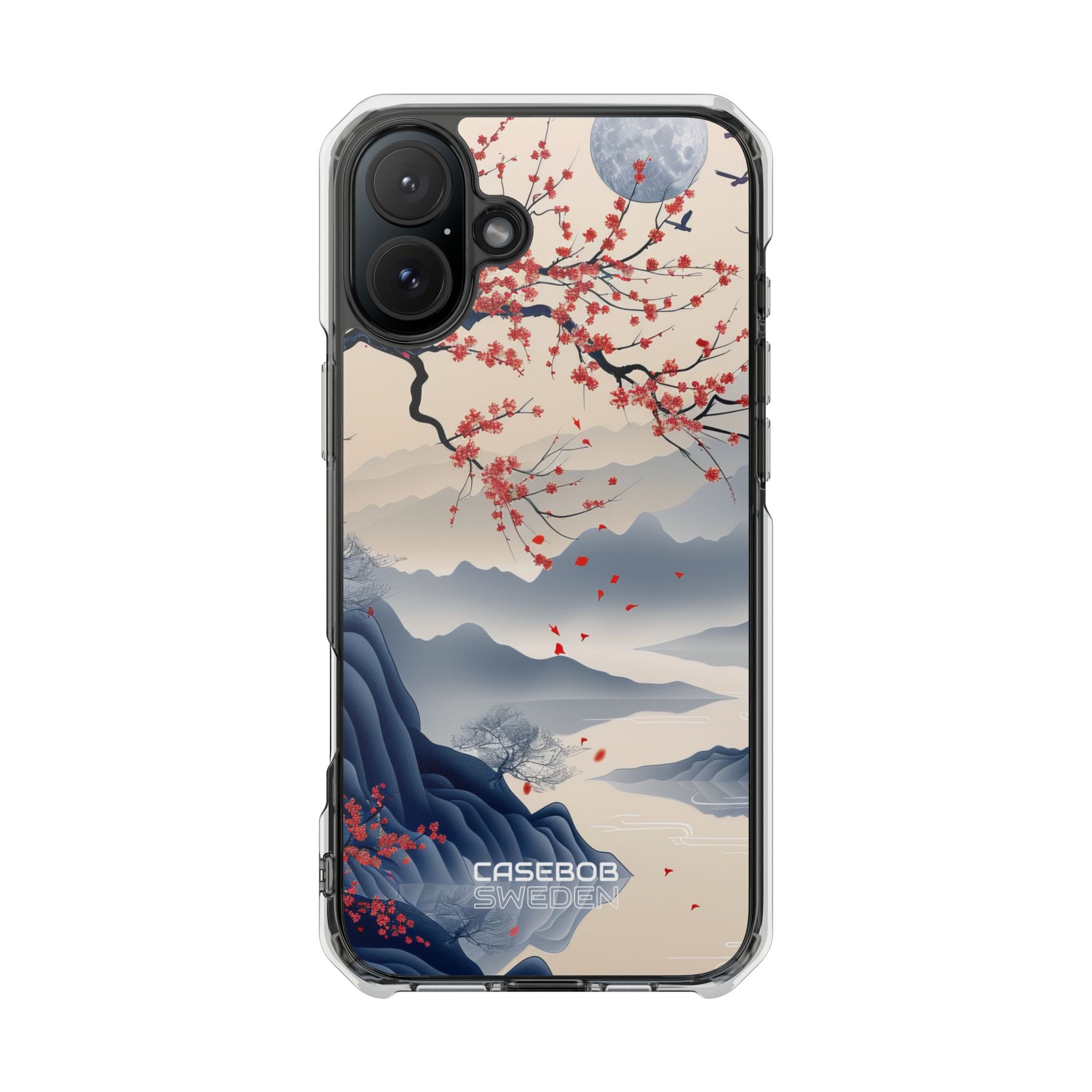 Moonlit Blossom Flight iPhone 16 - Impact Clear+