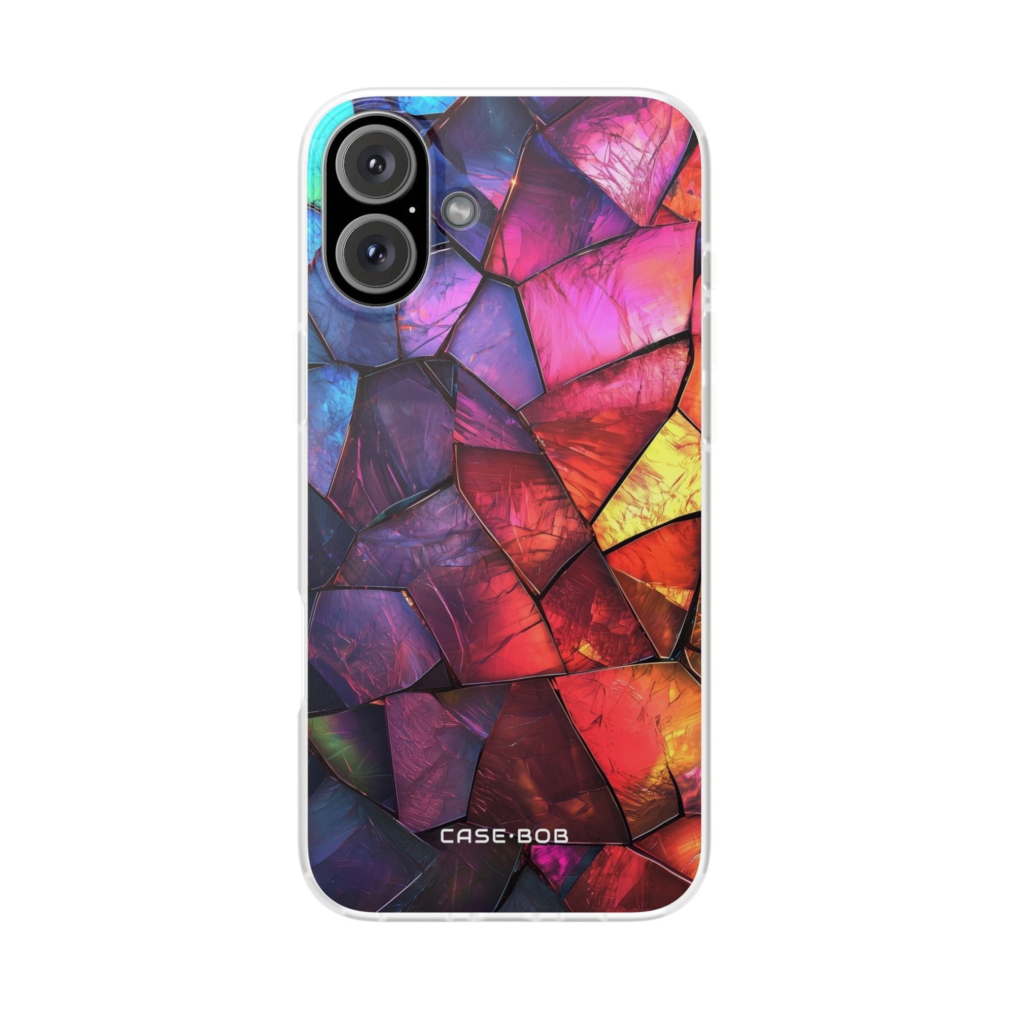Cracked Prism iPhone 16 Plus Case - Soft