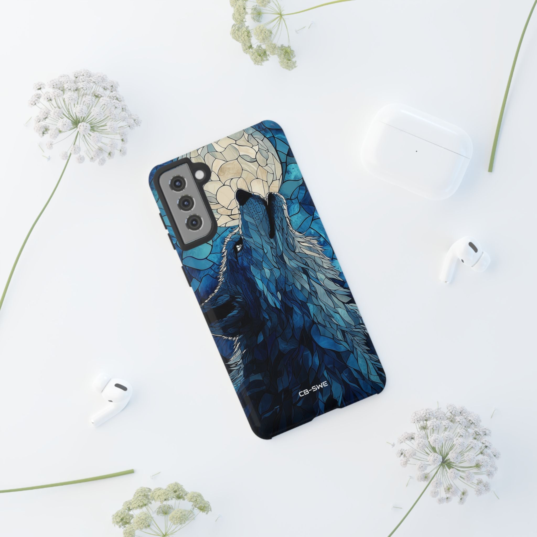 Wolf Howls Moonlight - Samsung Case