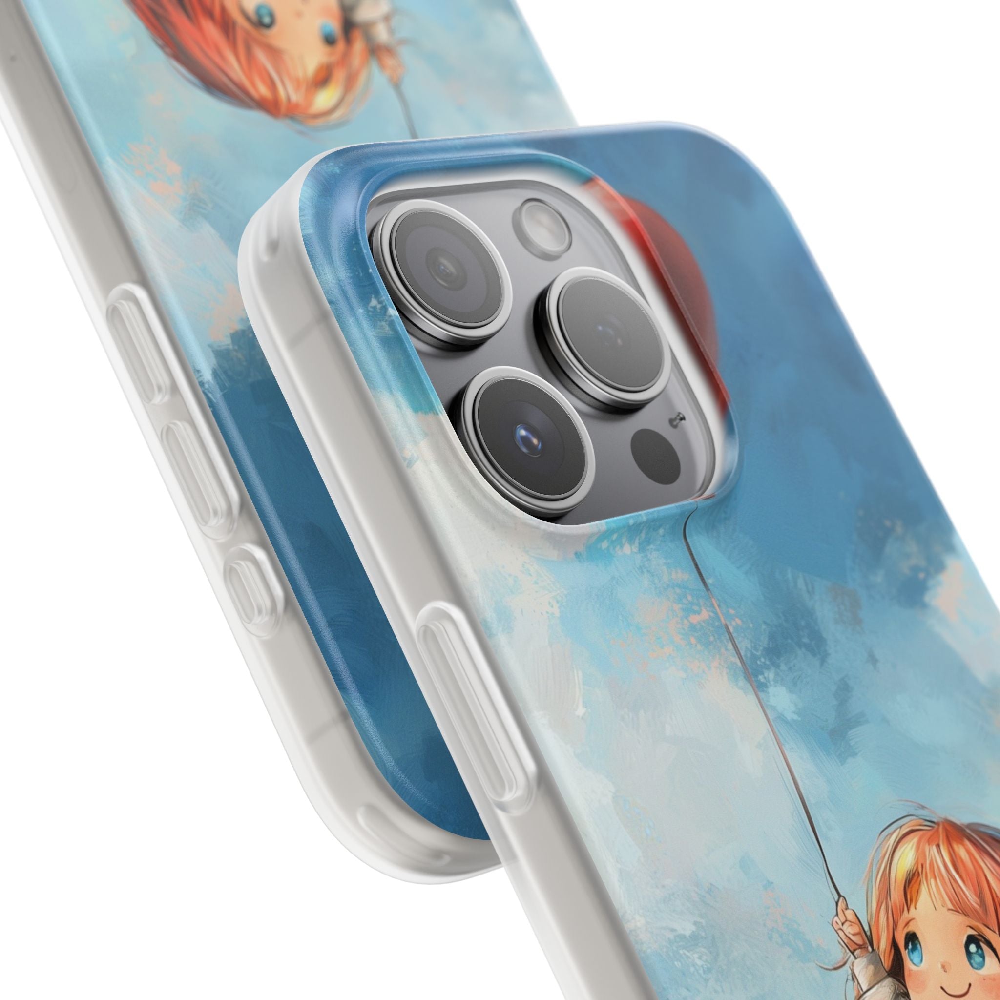 Heart Balloon Whimsy iPhone 15 Pro Case - Soft