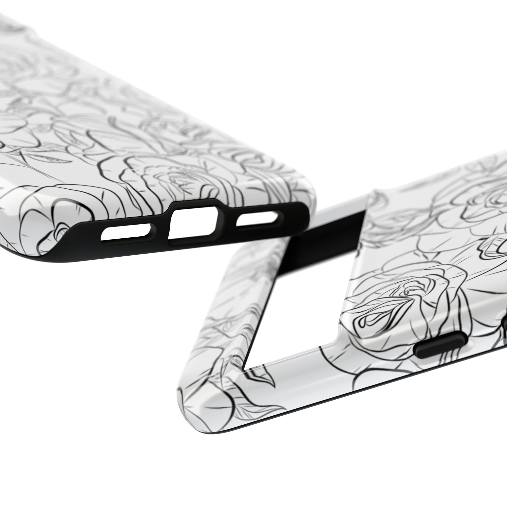 Intricate Rose Sketches - Google Pixel Case