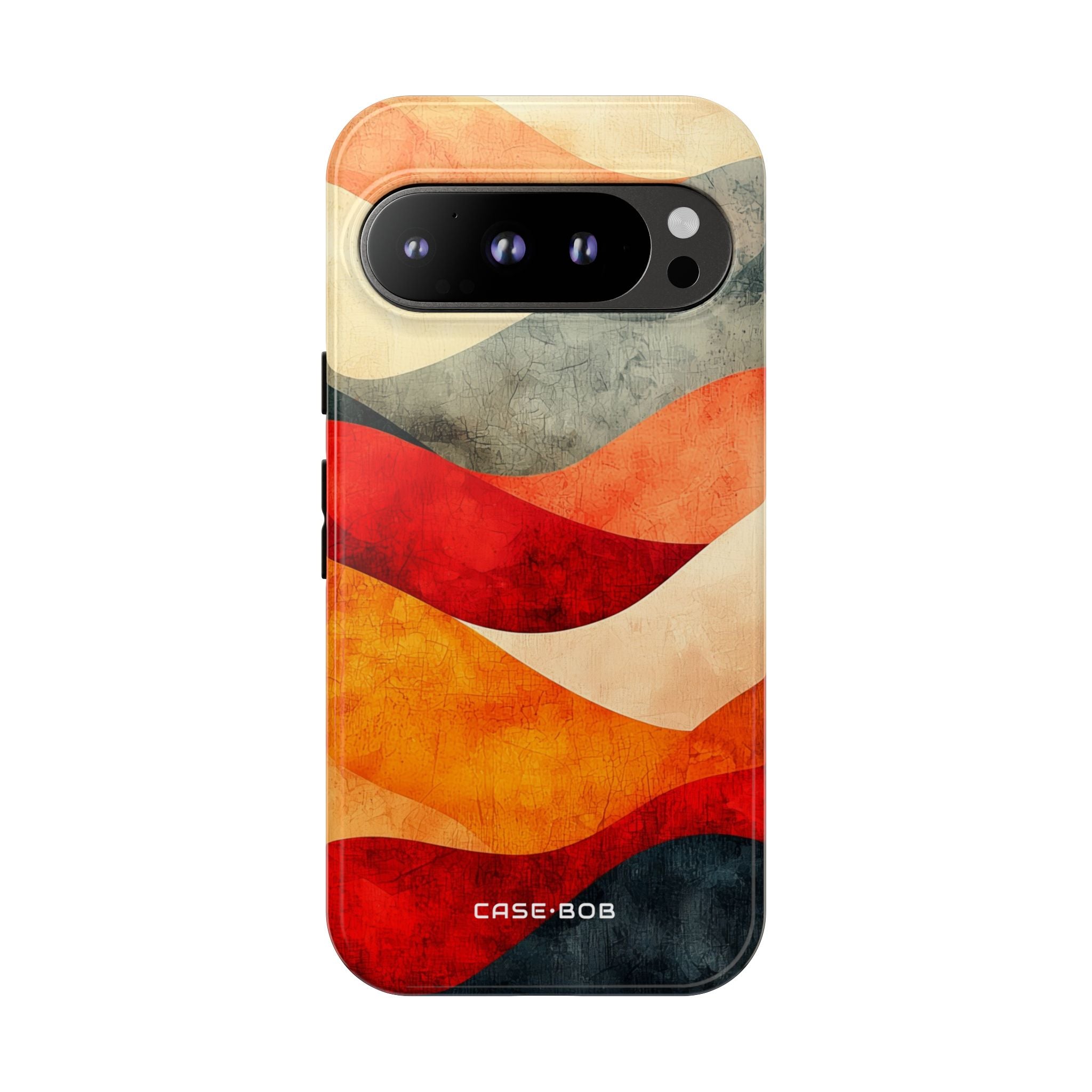 Cracked Wave Sunset Google Pixel 9 Pro Case - Tough