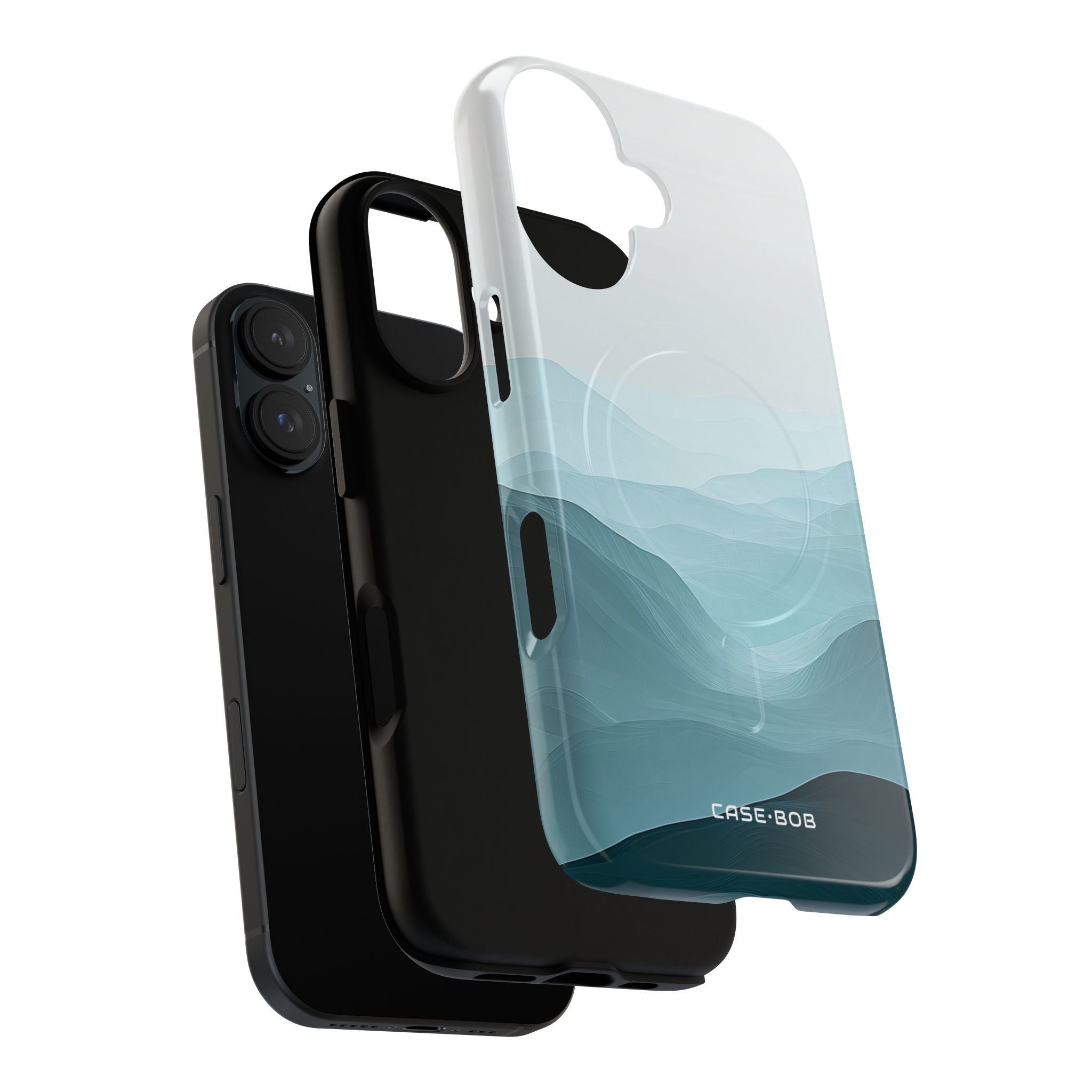 Teal Mist Mountains iPhone 16 Case - Tough+