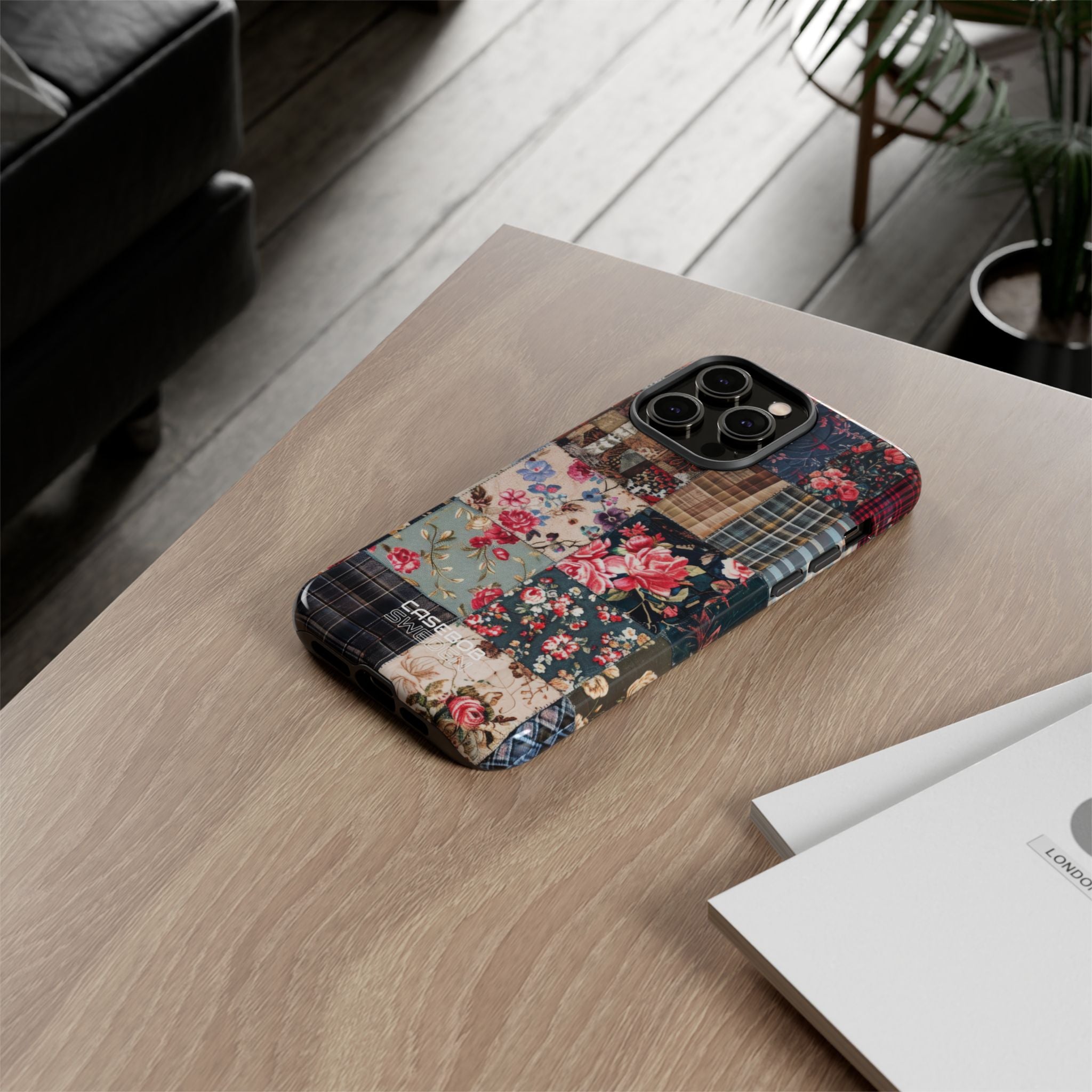 Patchwork floreale trapuntato iPhone 14 - Tough