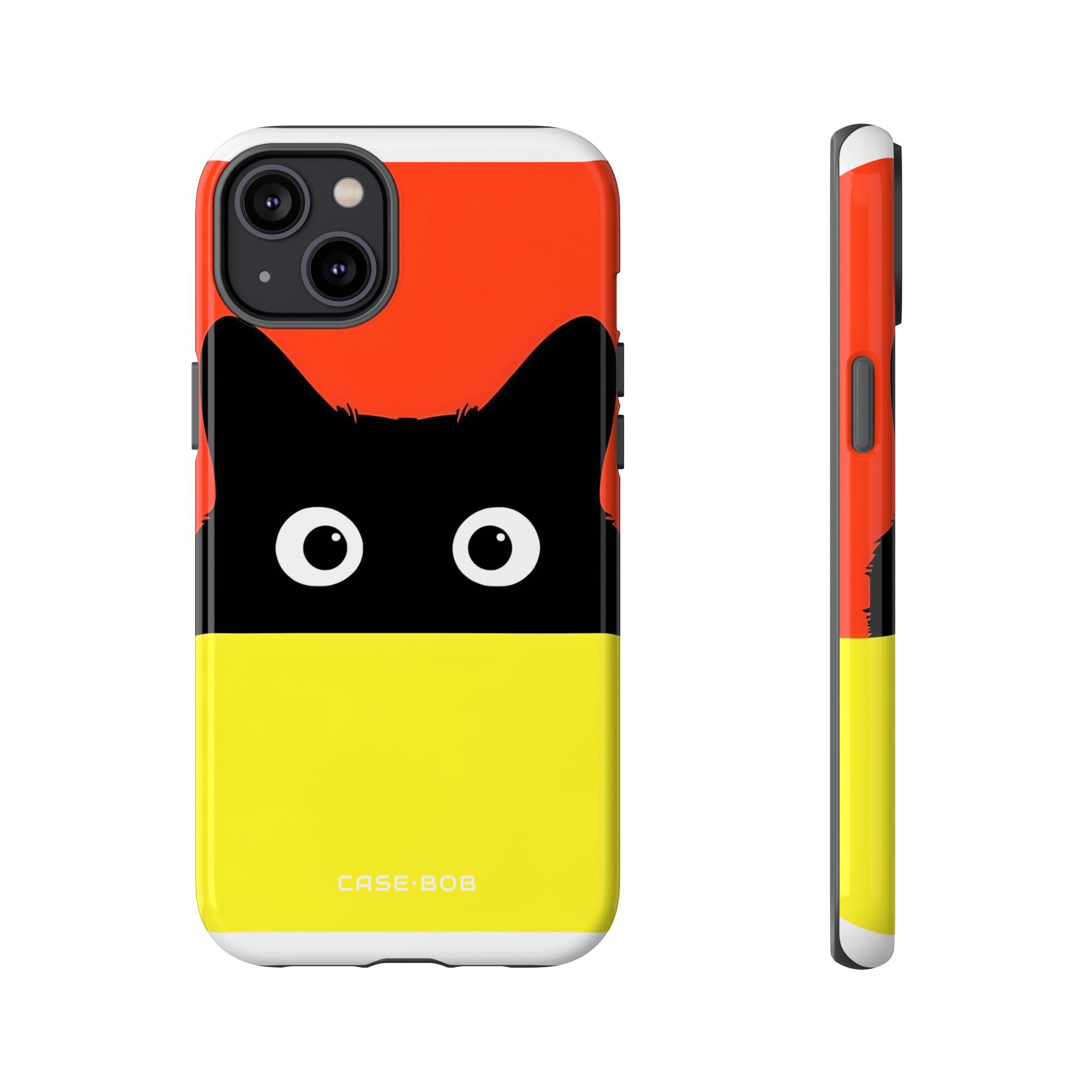 Peekaboo Cat Crimson iPhone 14 Plus Case - Tough