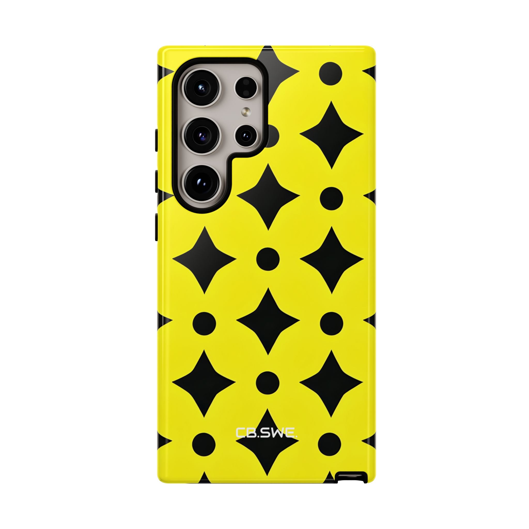 Vibrant Geometric Black Triangle Star Samsung S24 - Tough