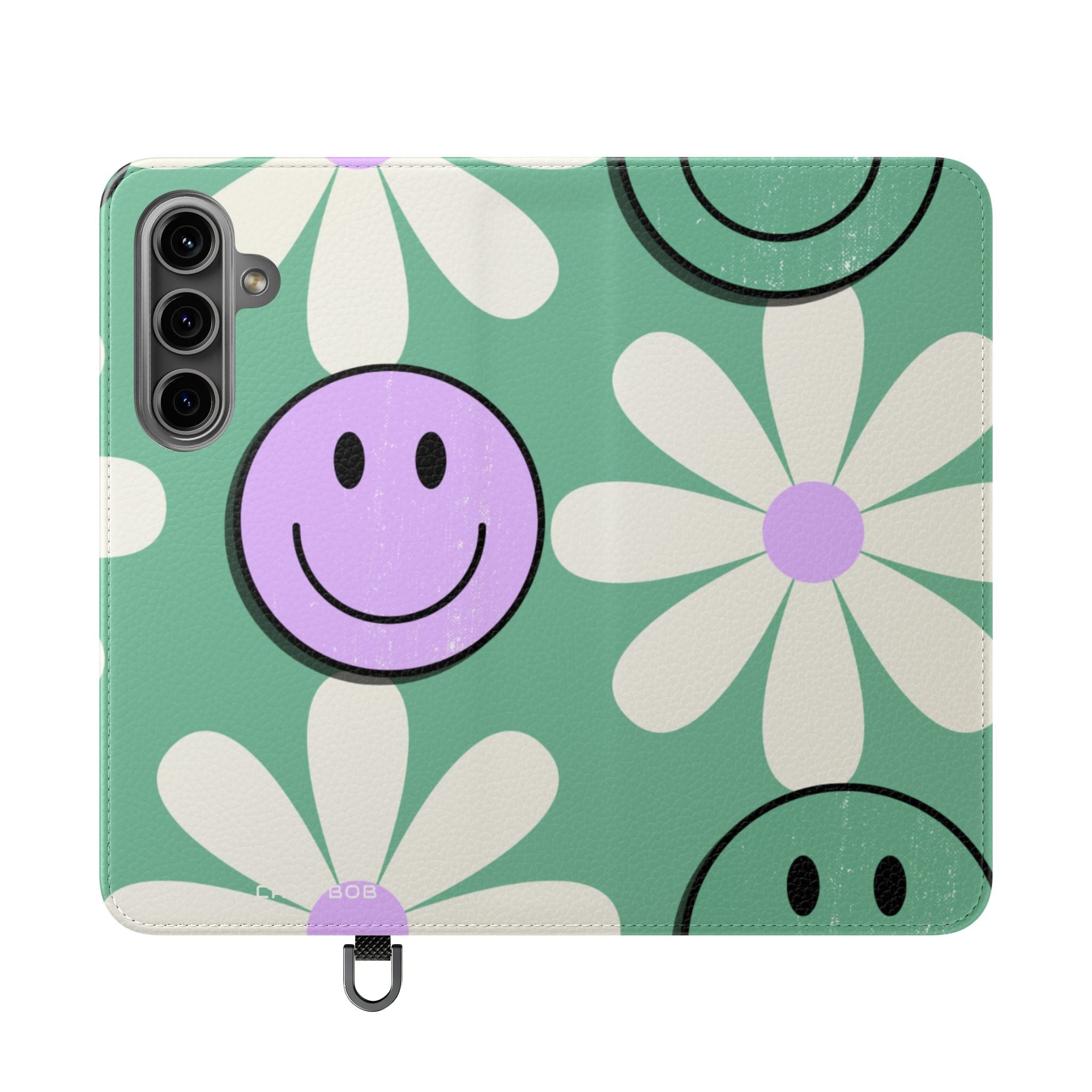 Smiley Daisy Glow - Samsung S24 Case - Wallet