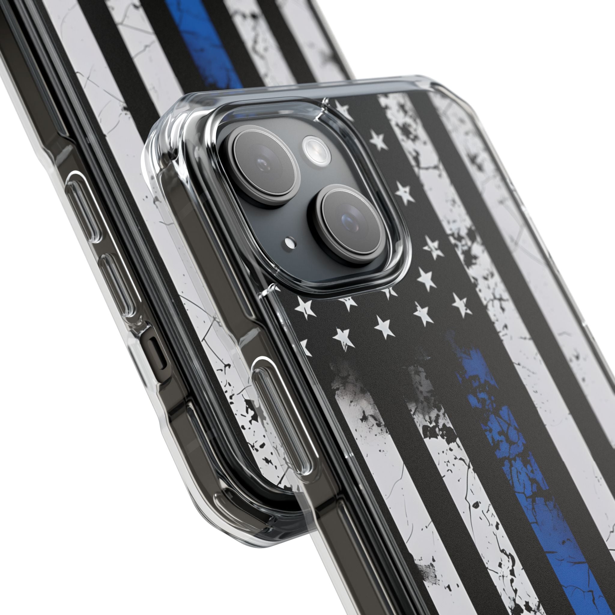 Blue Line Flag iPhone 15 Case - Impact