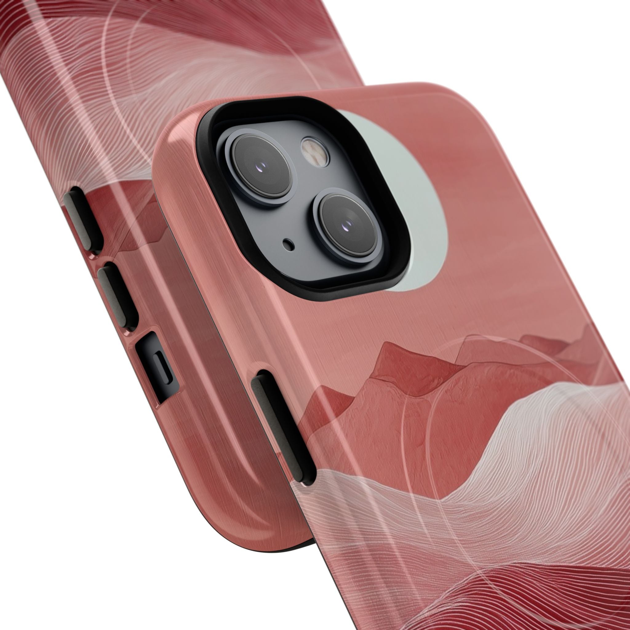 White Orb Dunes iPhone 14 Case - Tough+