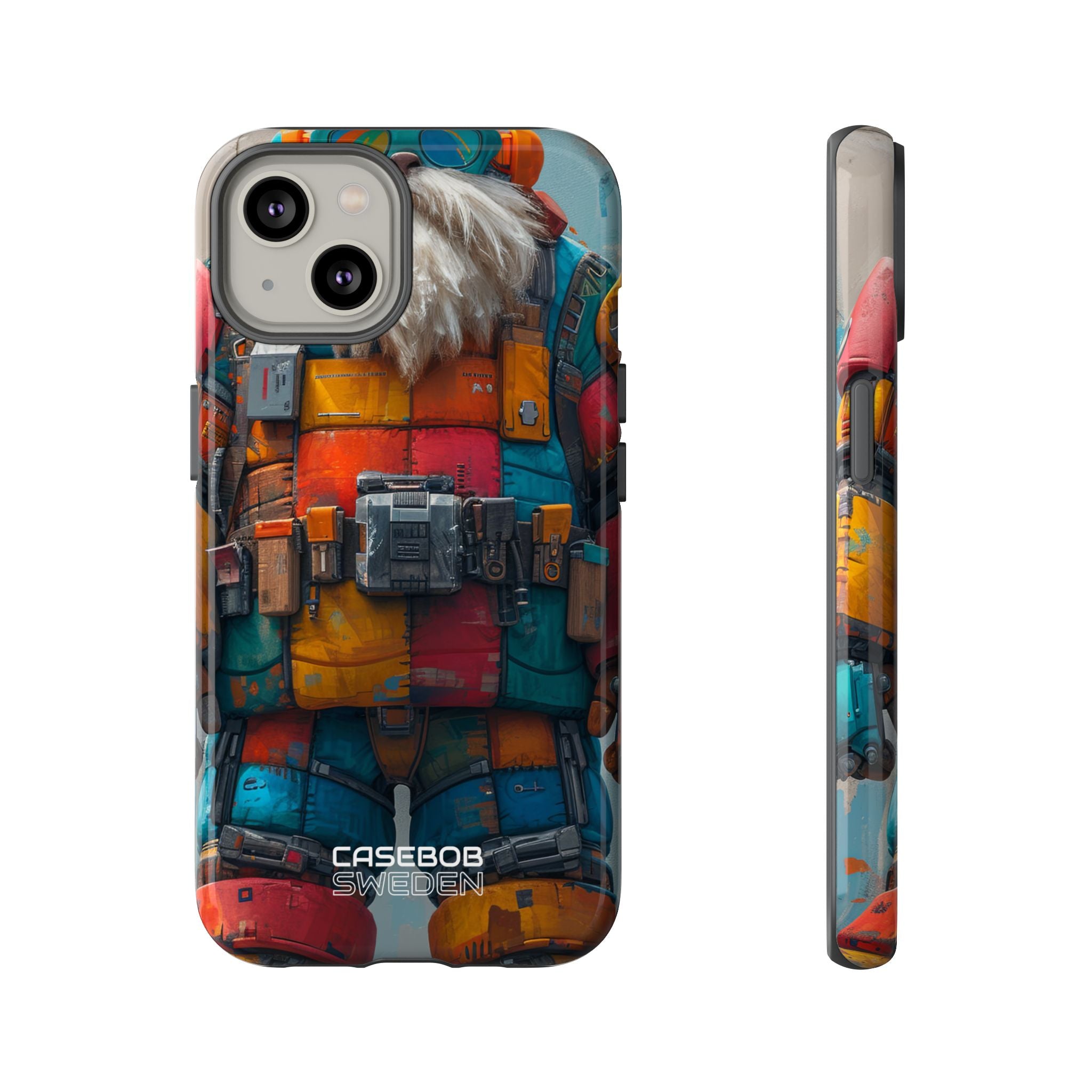 Whimsical Robot Wanderer iPhone 14 - Tough