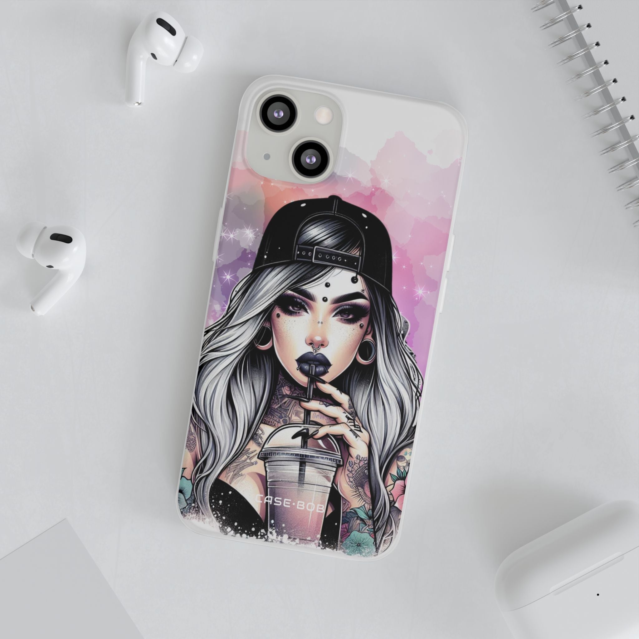 Silver Sip Nebula iPhone 13 - Soft