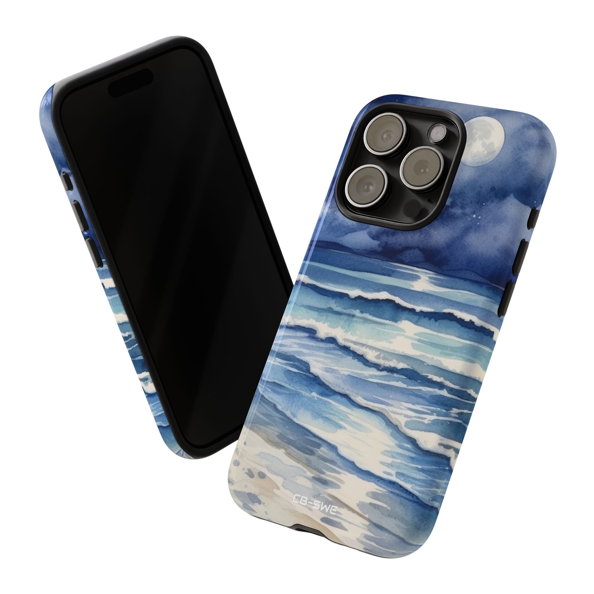 Moonlight Reflects Waves - iPhone Case